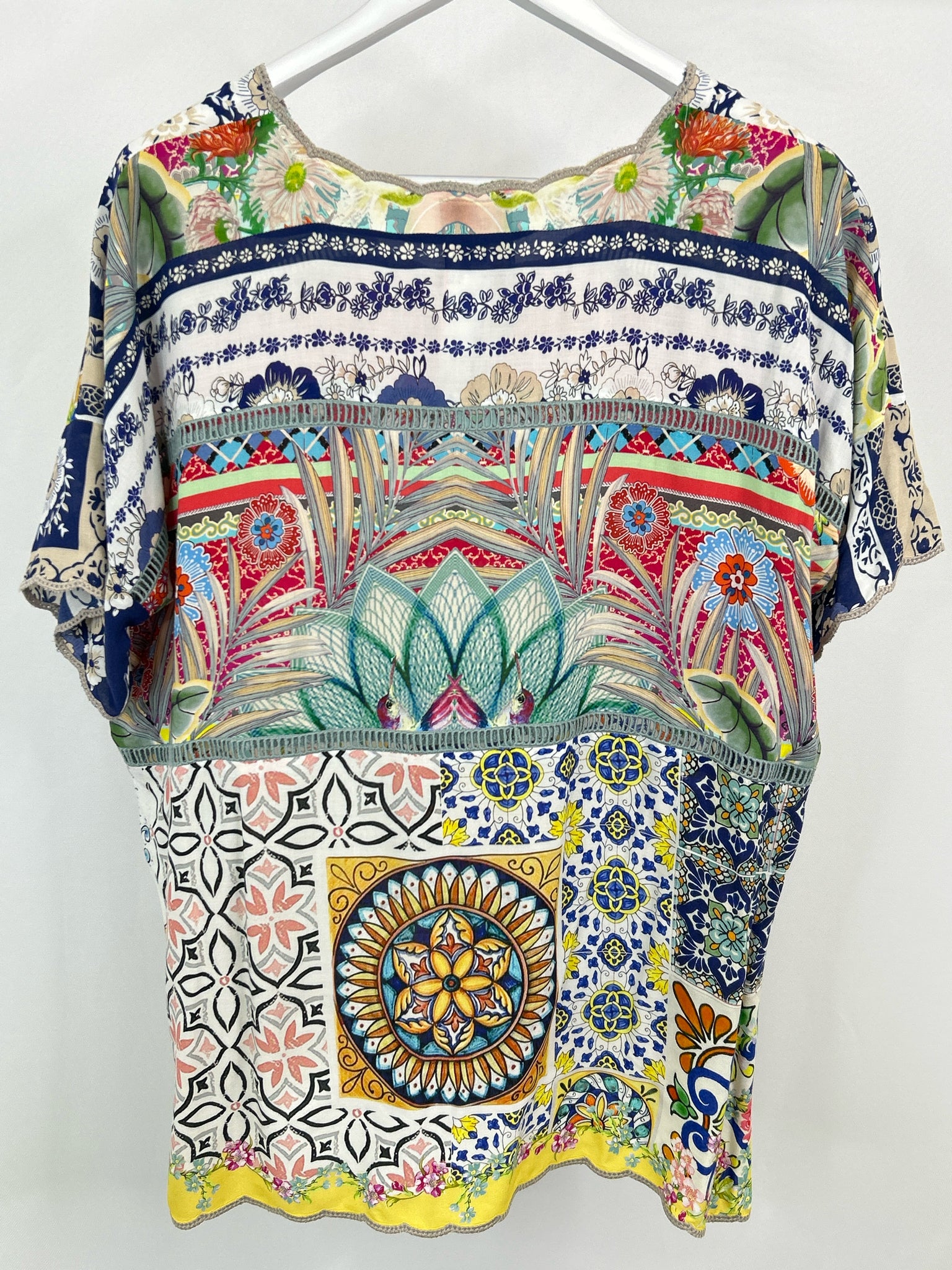 JOHNNY WAS Size M Multi-Color Women Top