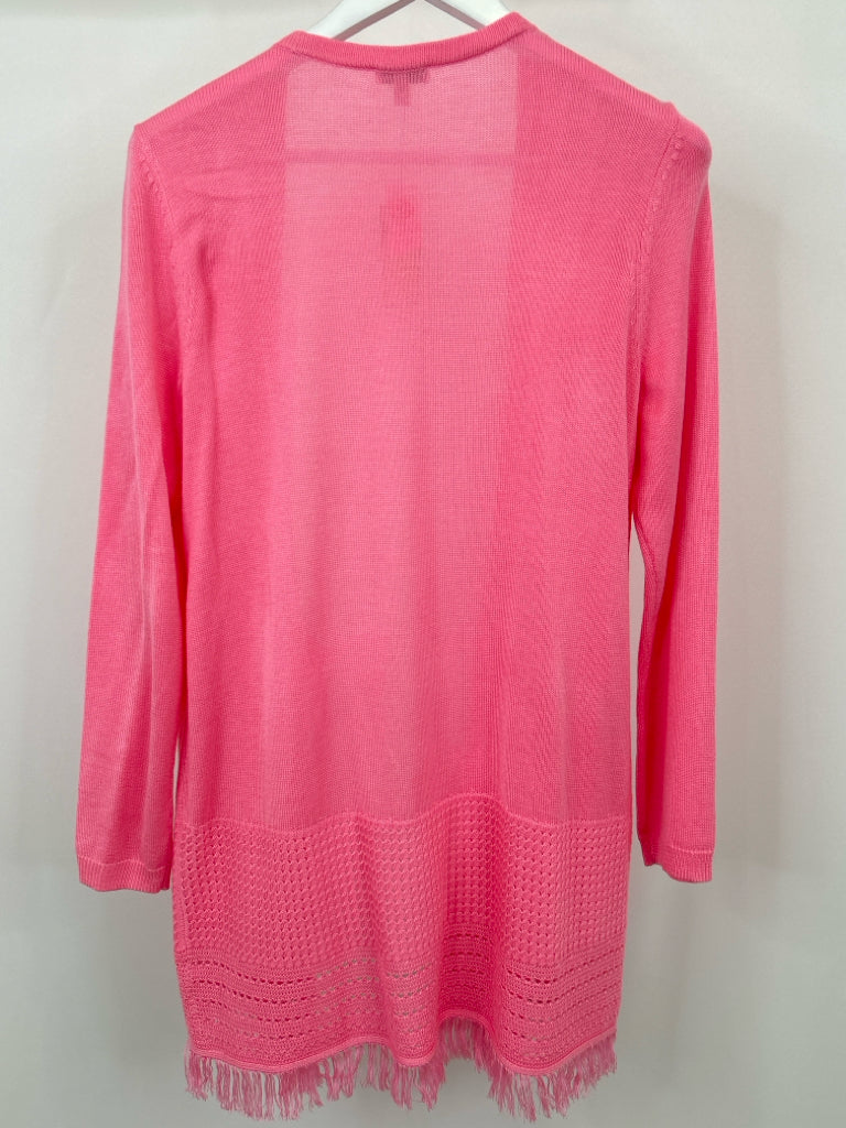 TALBOTS Size L Pink Cardigan