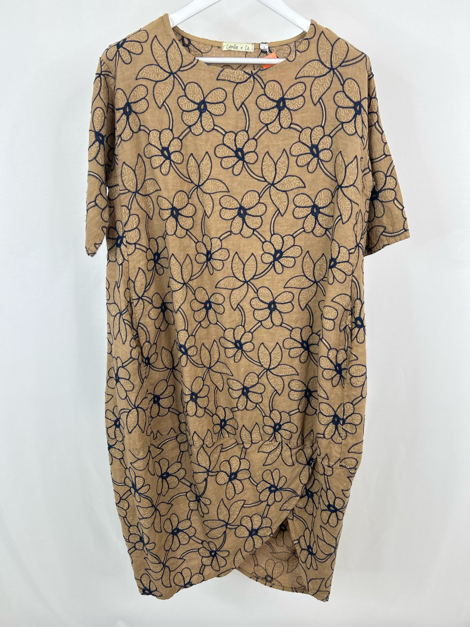 CAMILLE AND CO Size S Brown Women Dress