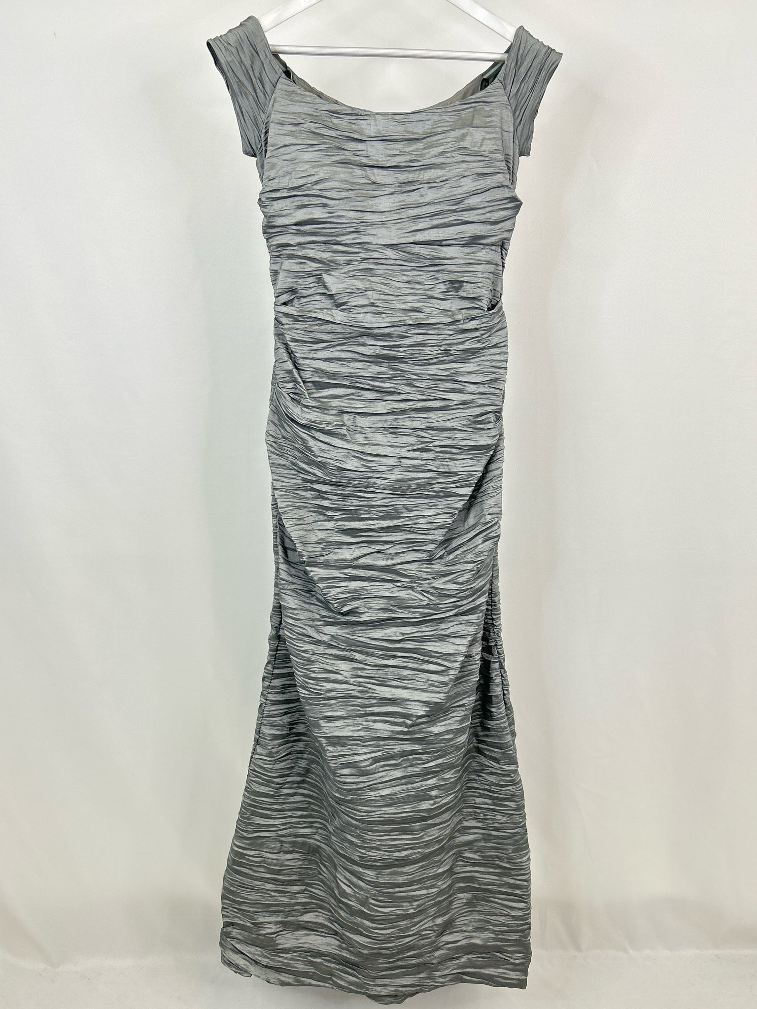 ALEX EVENINGS Size 10 Silver Women Dress