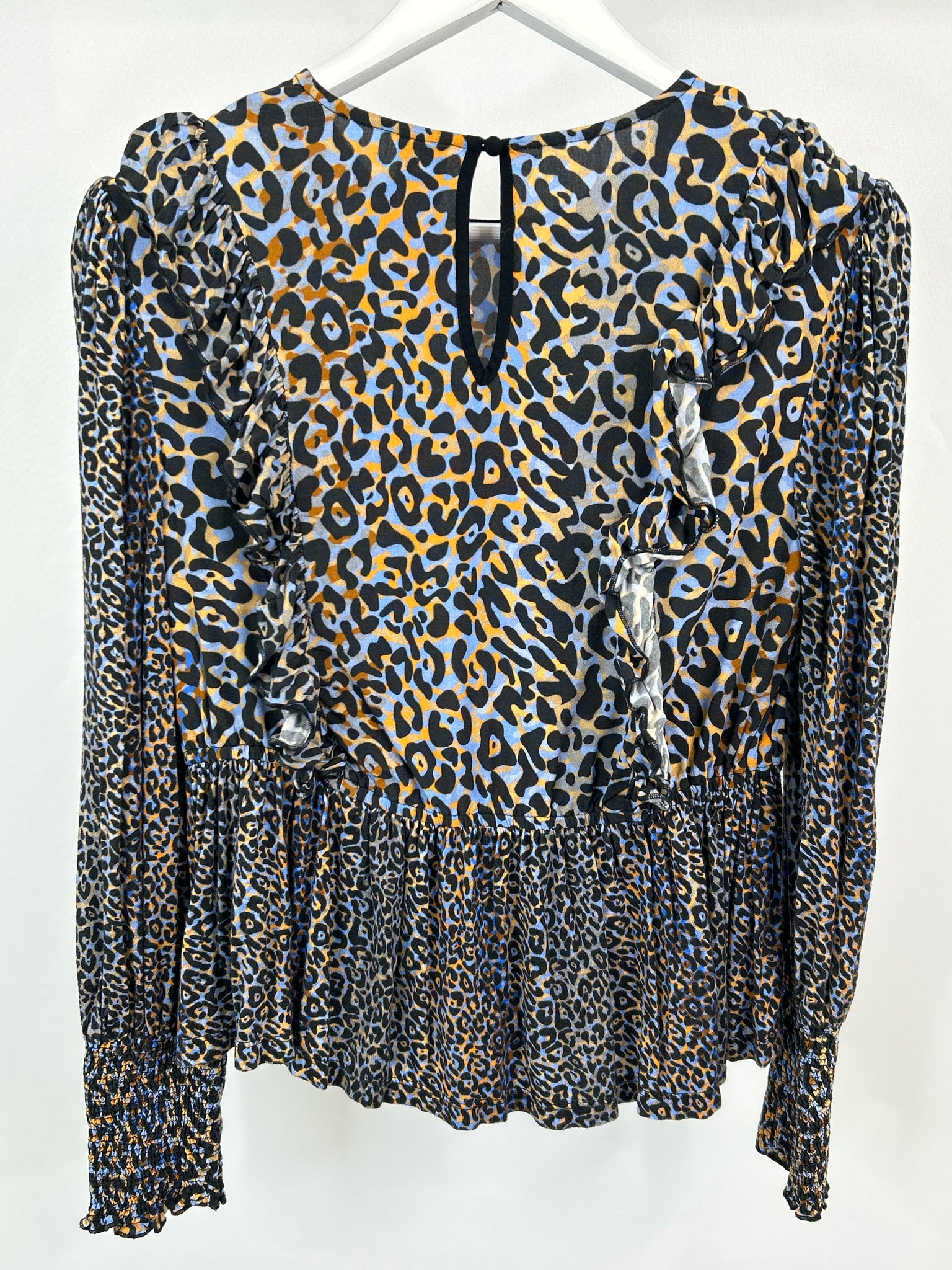 BLANK LONDON Size S Blue & Black Women Top