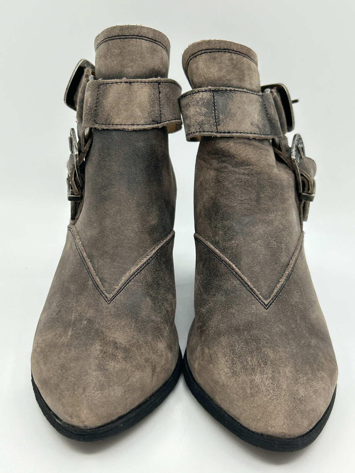 SBICCA Size 7 Charcoal Women Booties