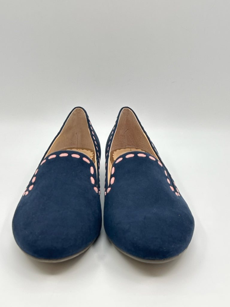 CROWN & IVY Size 10M Navy Colette Flats NWOB