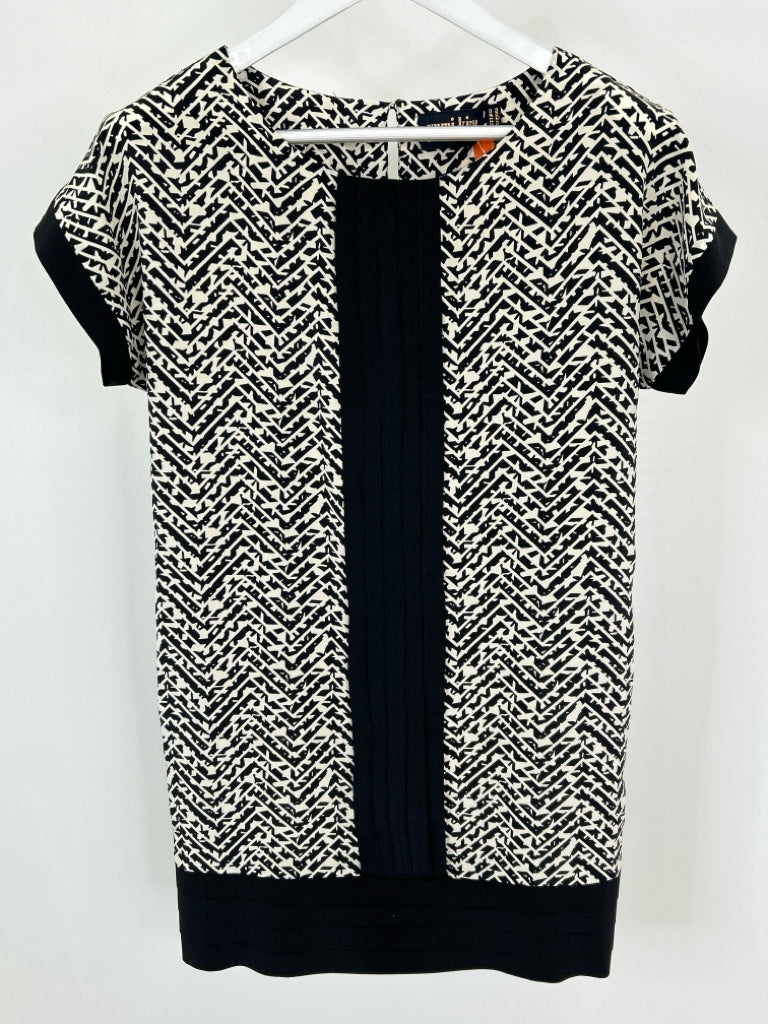 YUMI KIM Size XS BLACK AND IVORY Women's Dress