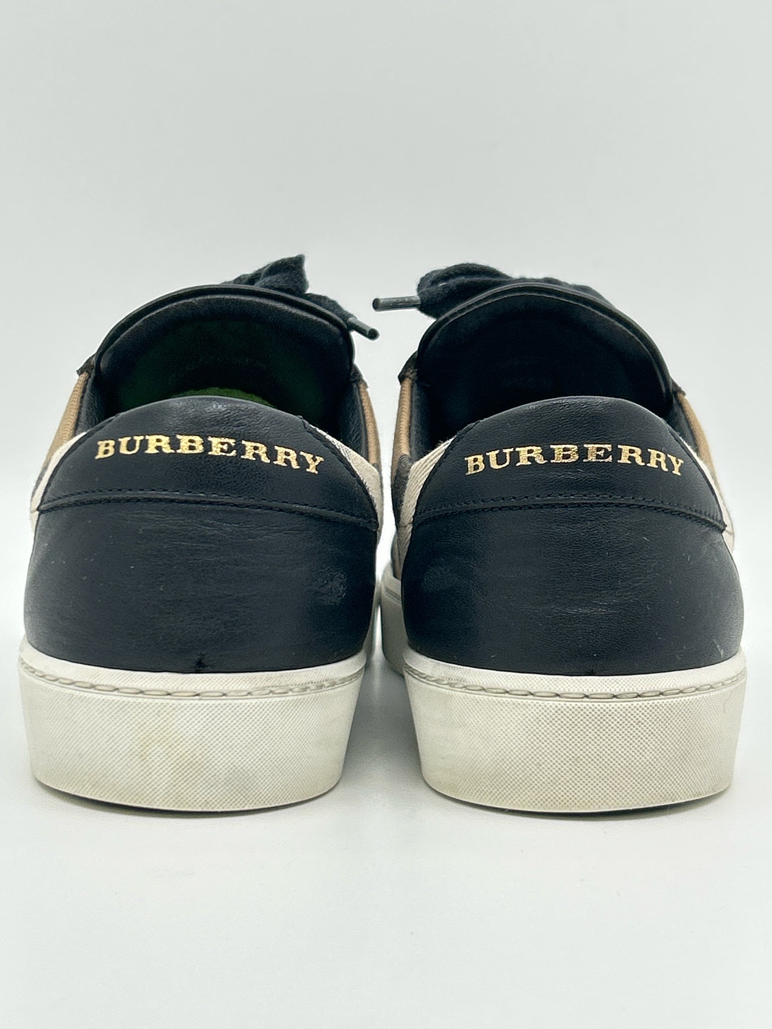 BURBERRY Size 38/8 Black Women Sneakers