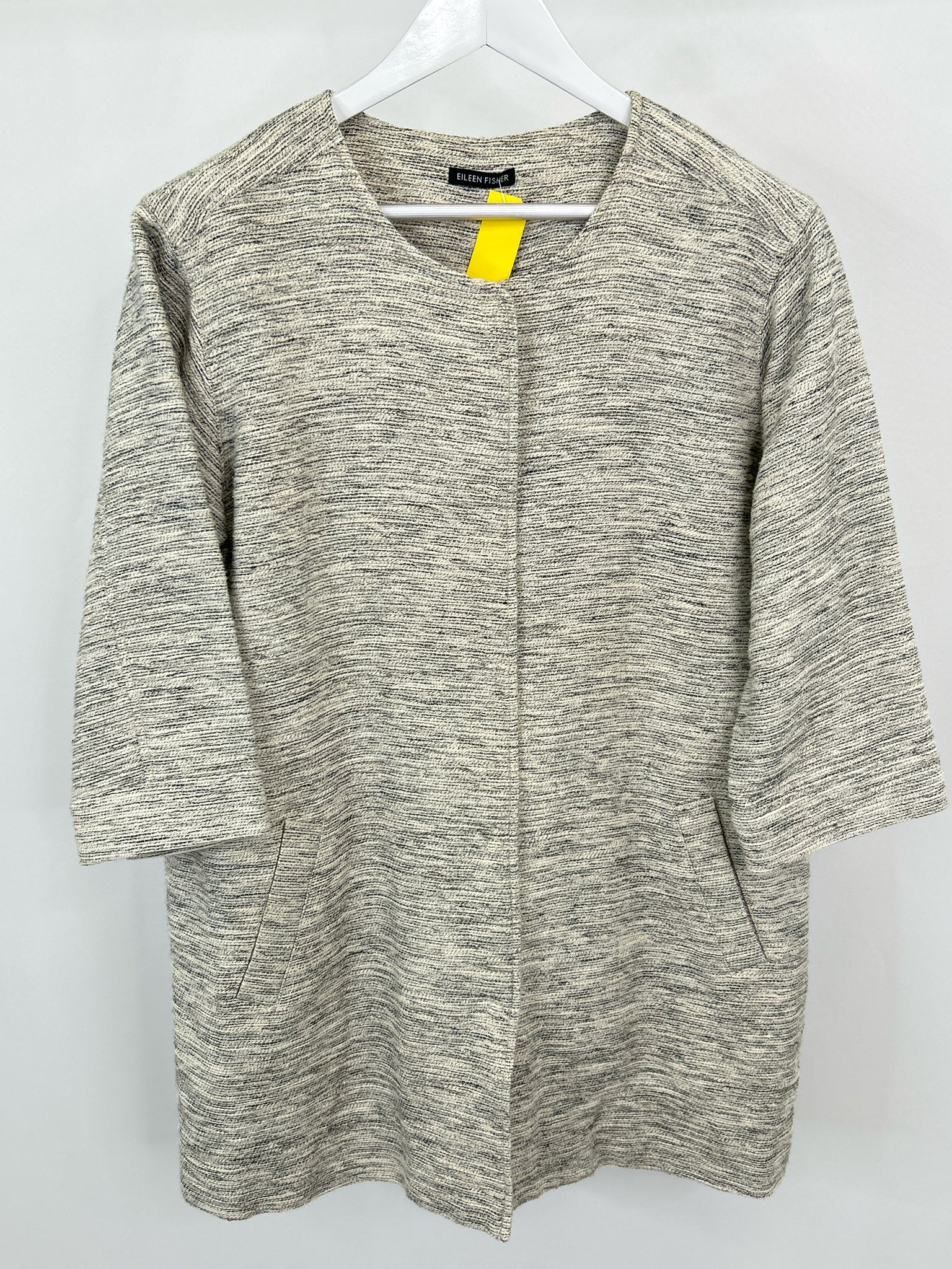 EILEEN FISHER Size XL BEIGE AND BLACK Women Jacket