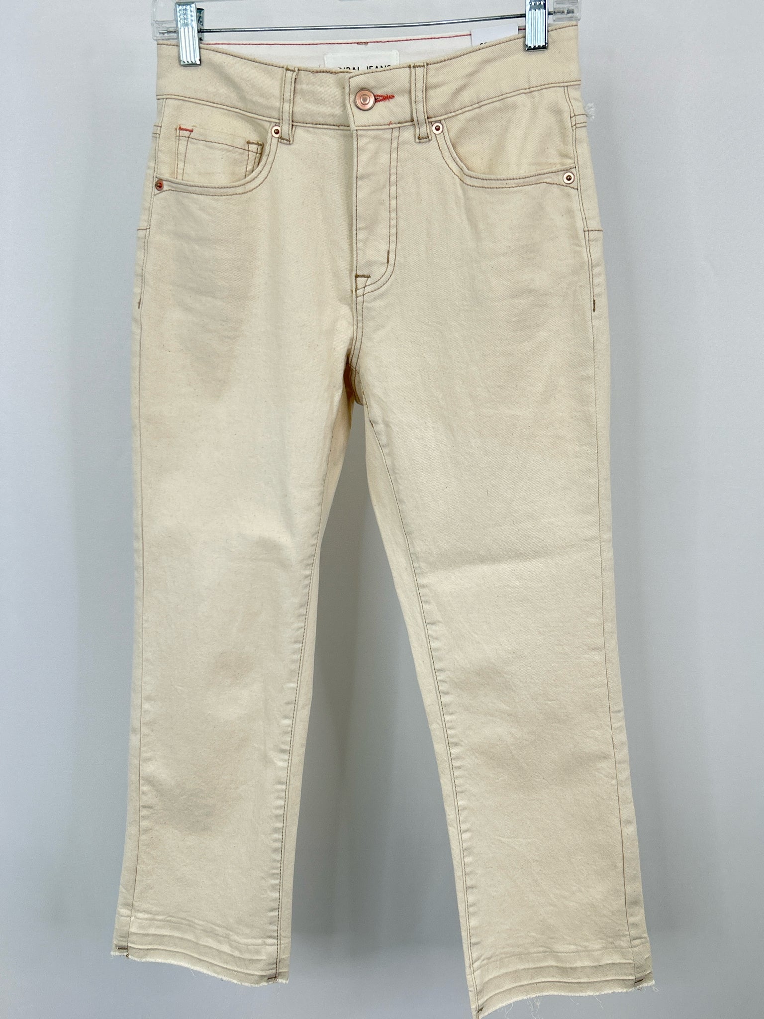 TRIBAL JEANS Size 2 Ecru Jean Women jeans