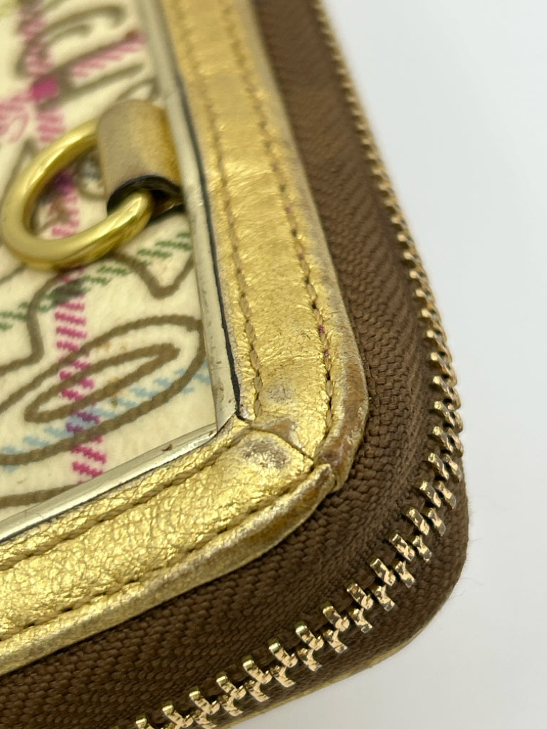 COACH Yellow and Gold Women's Wallet