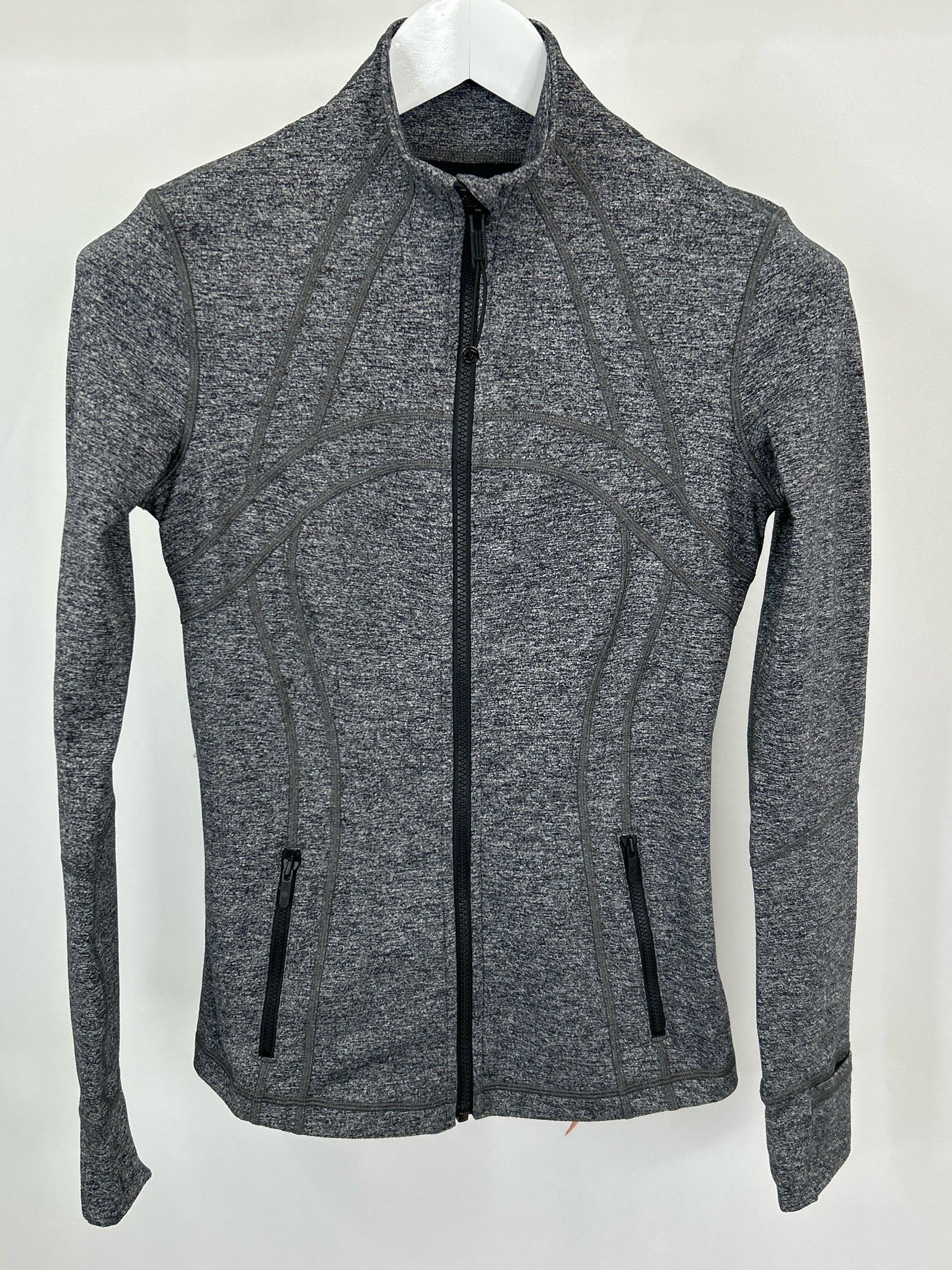 LULULEMON Size 6 black and grey Women Jacket