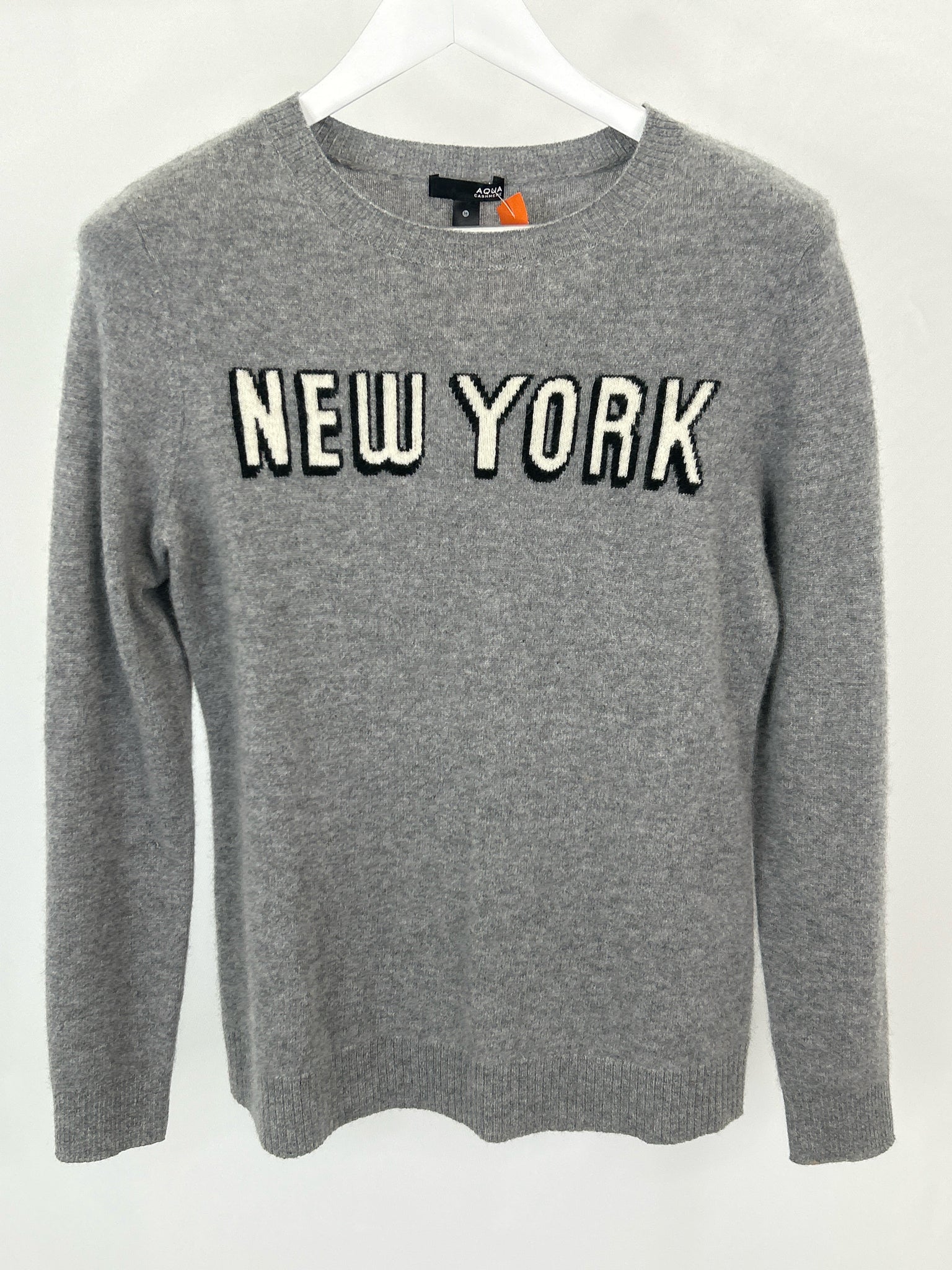 AQUA Size M Grey Women Sweater