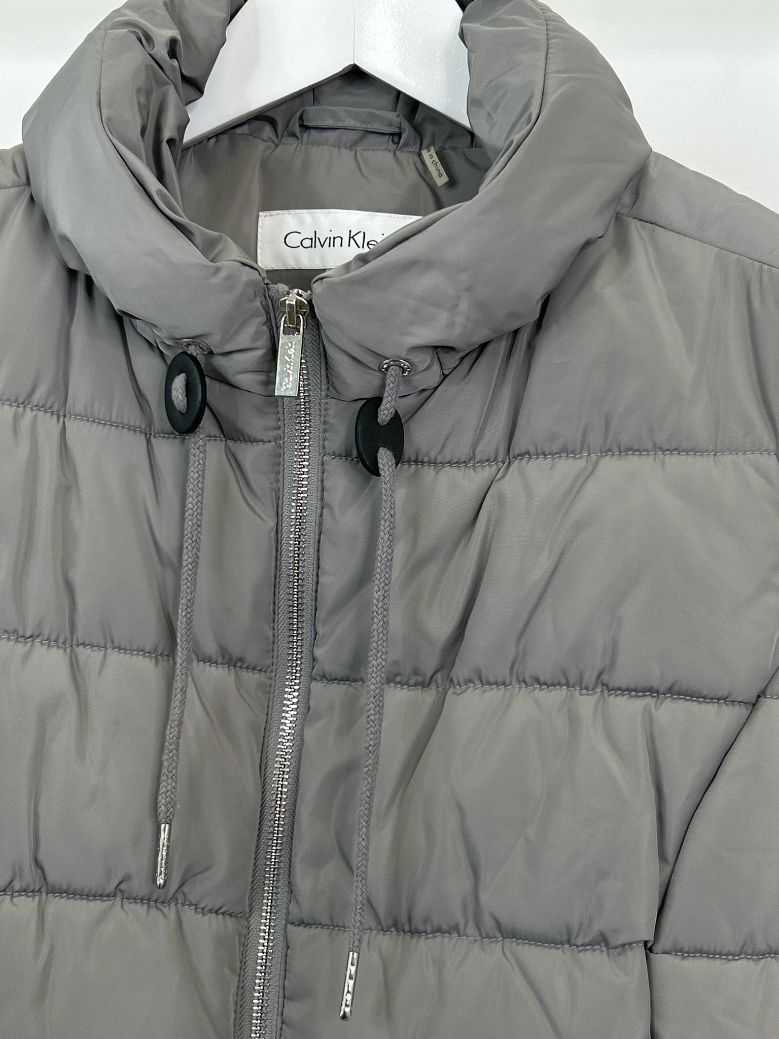 CALVIN KLEIN NWT Size L Gray Women Vest