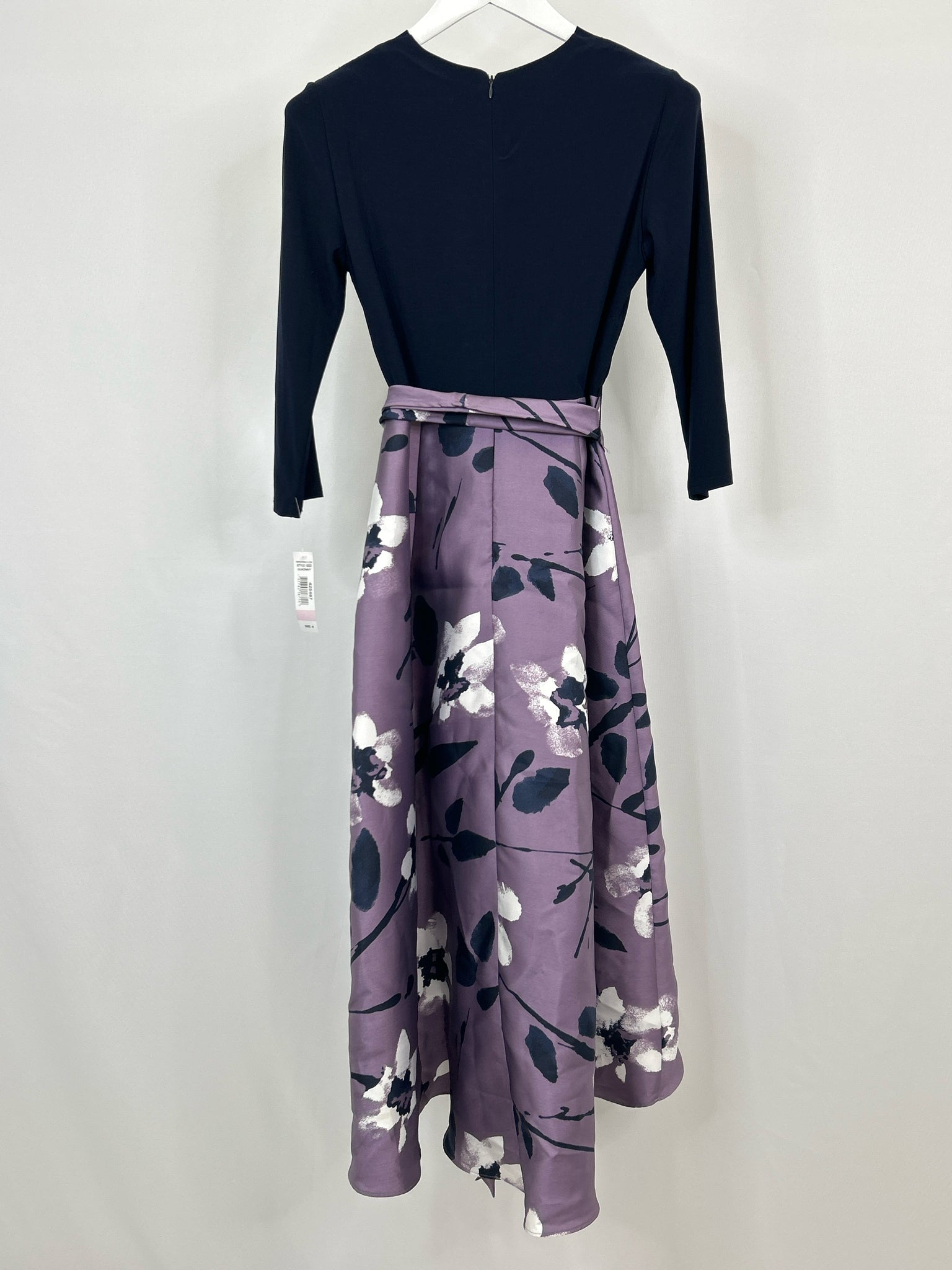 R&M RICHARDS Size 6 Navy & Purple Women Dress