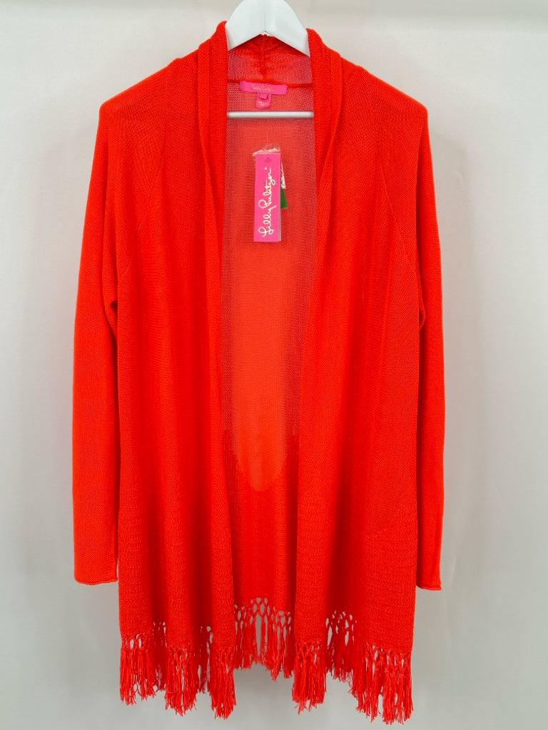 LILLY PULITZER Size XXL Coral Cardigan