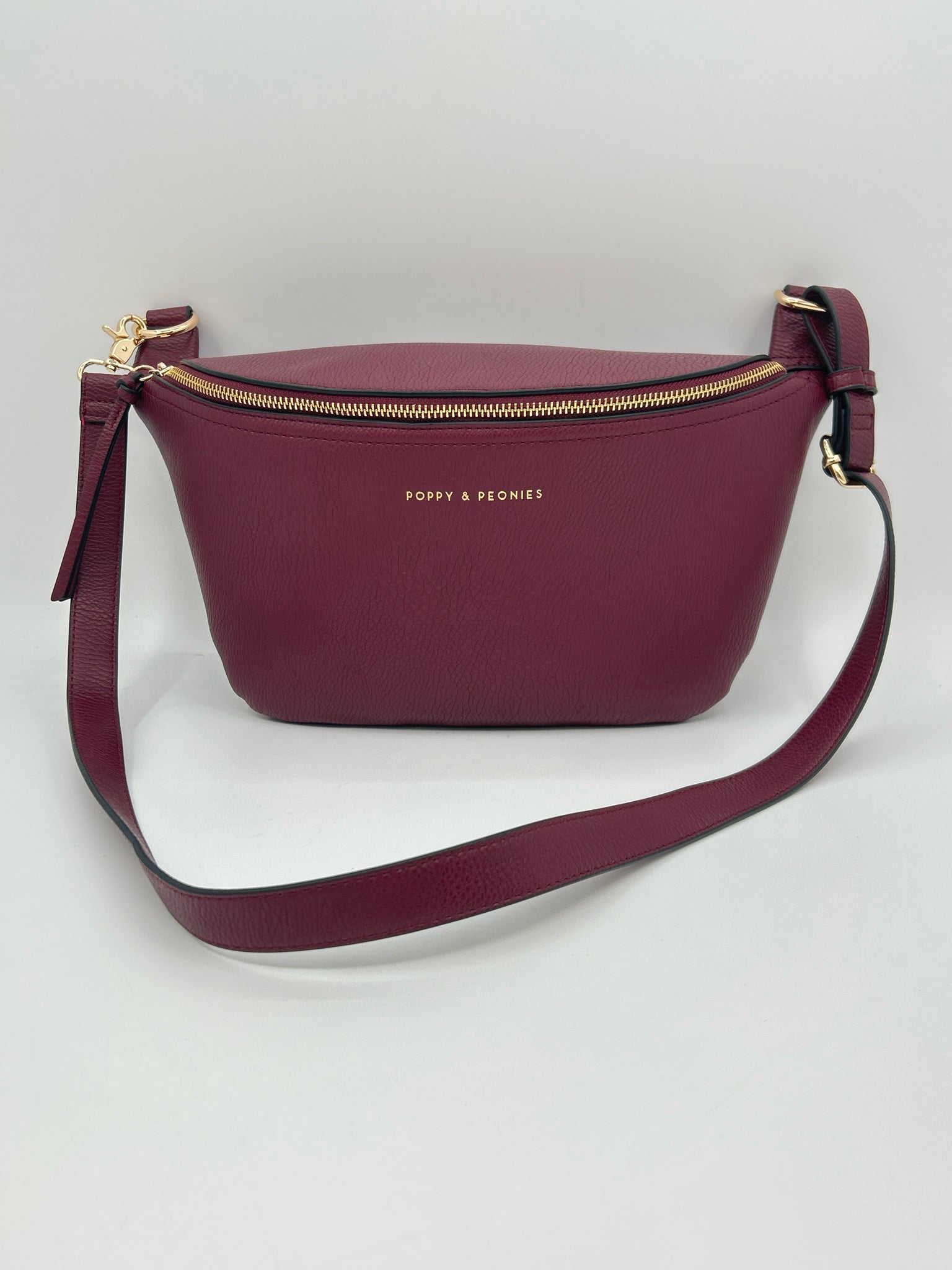 POPPY & PEONIES Burgundy Women Purse
