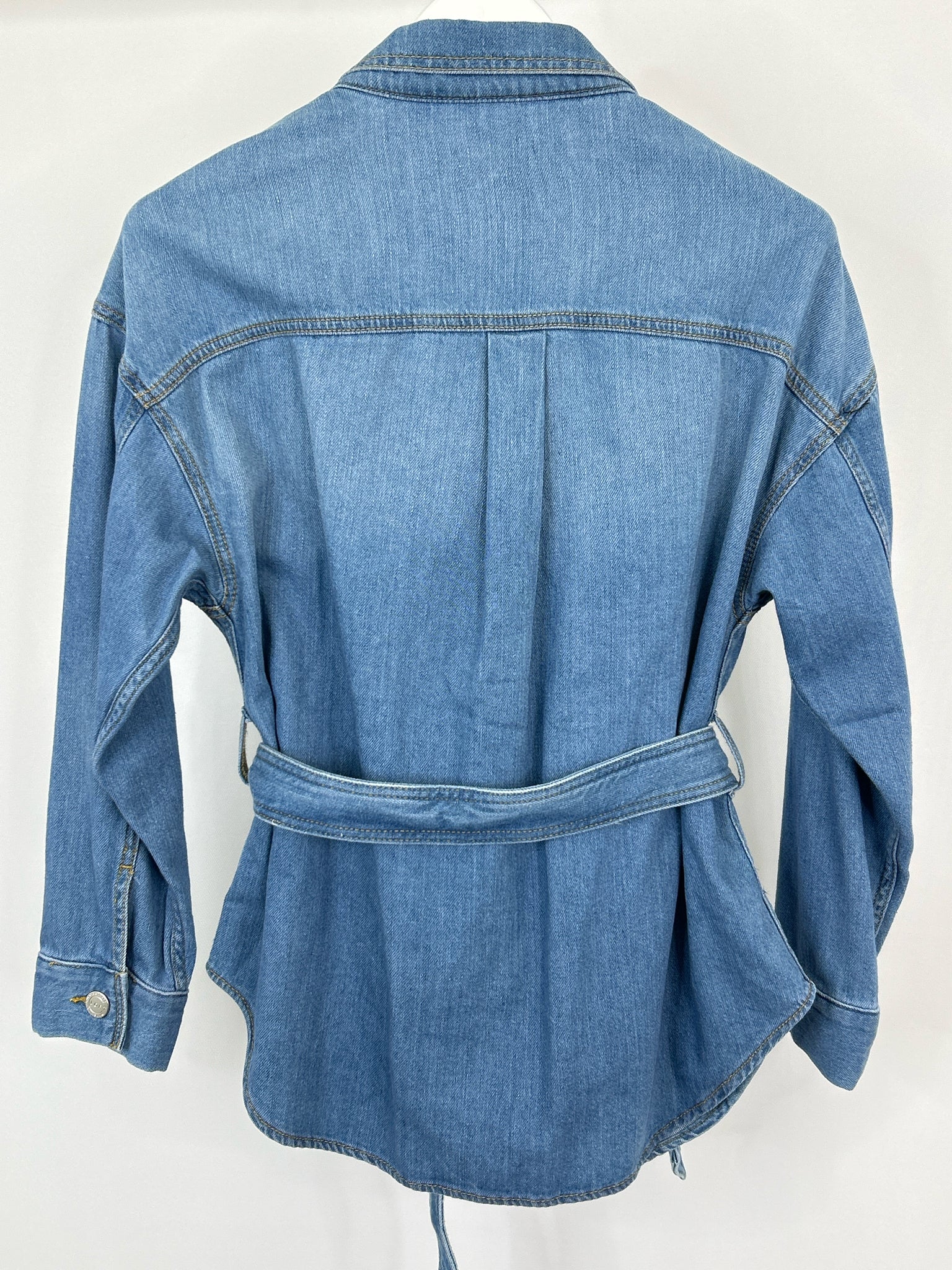 LOFT Size MP BLUE DENIM Women Jacket