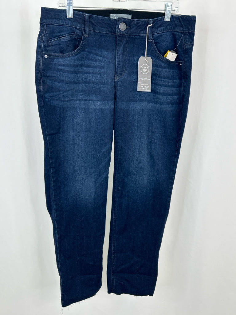 WIT & WISDOM Women Size 16W BLUE DENIM jeans