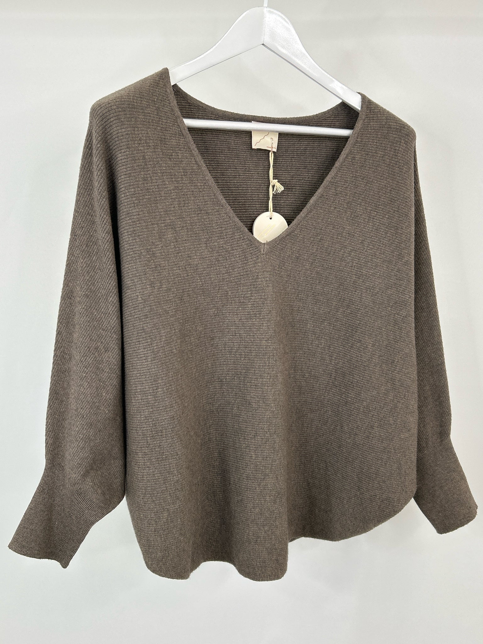 KERISMA Size M/L Taupe Women Sweater