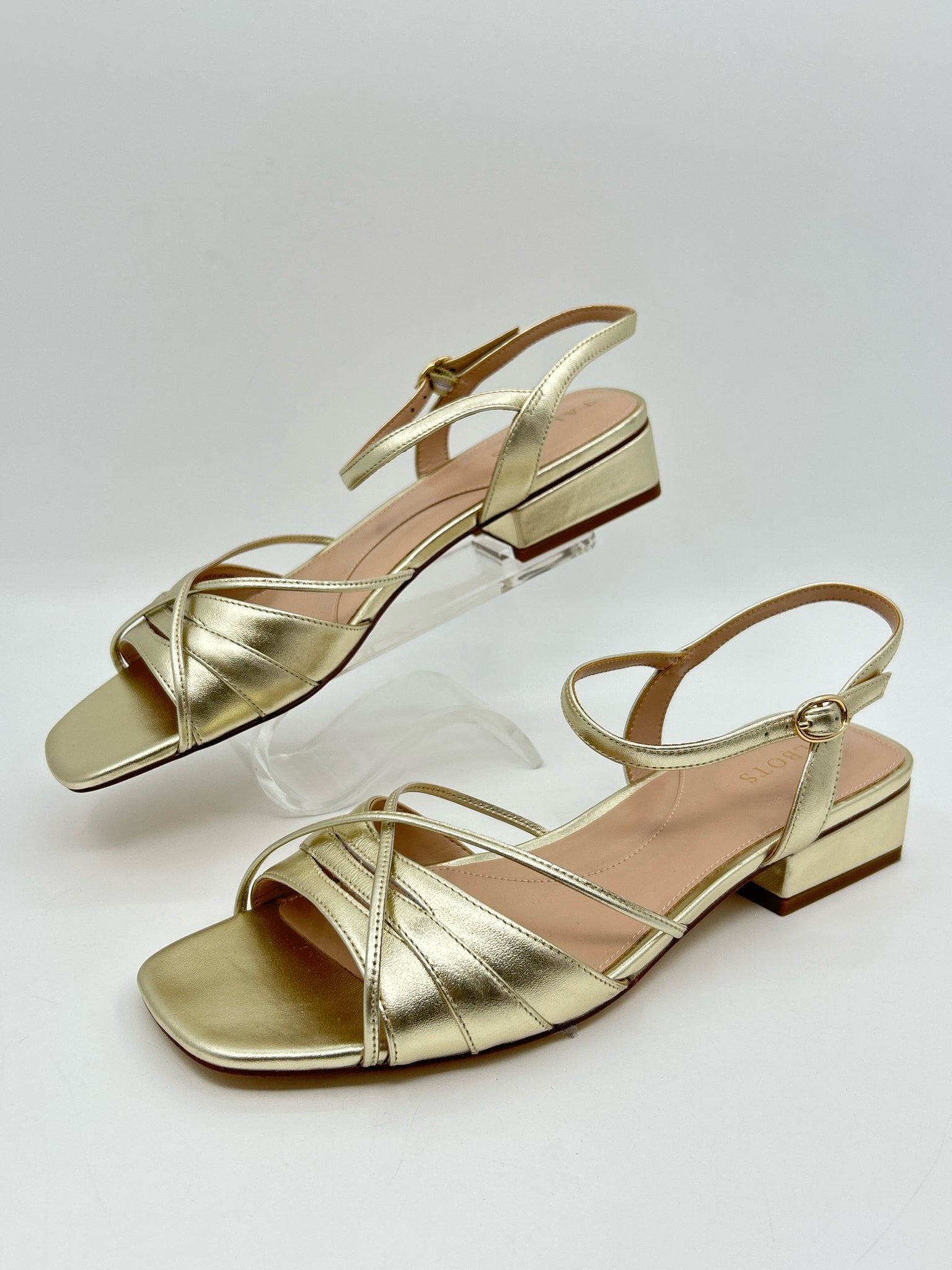 TALBOTS Size 10M gold metallic Women Sandal