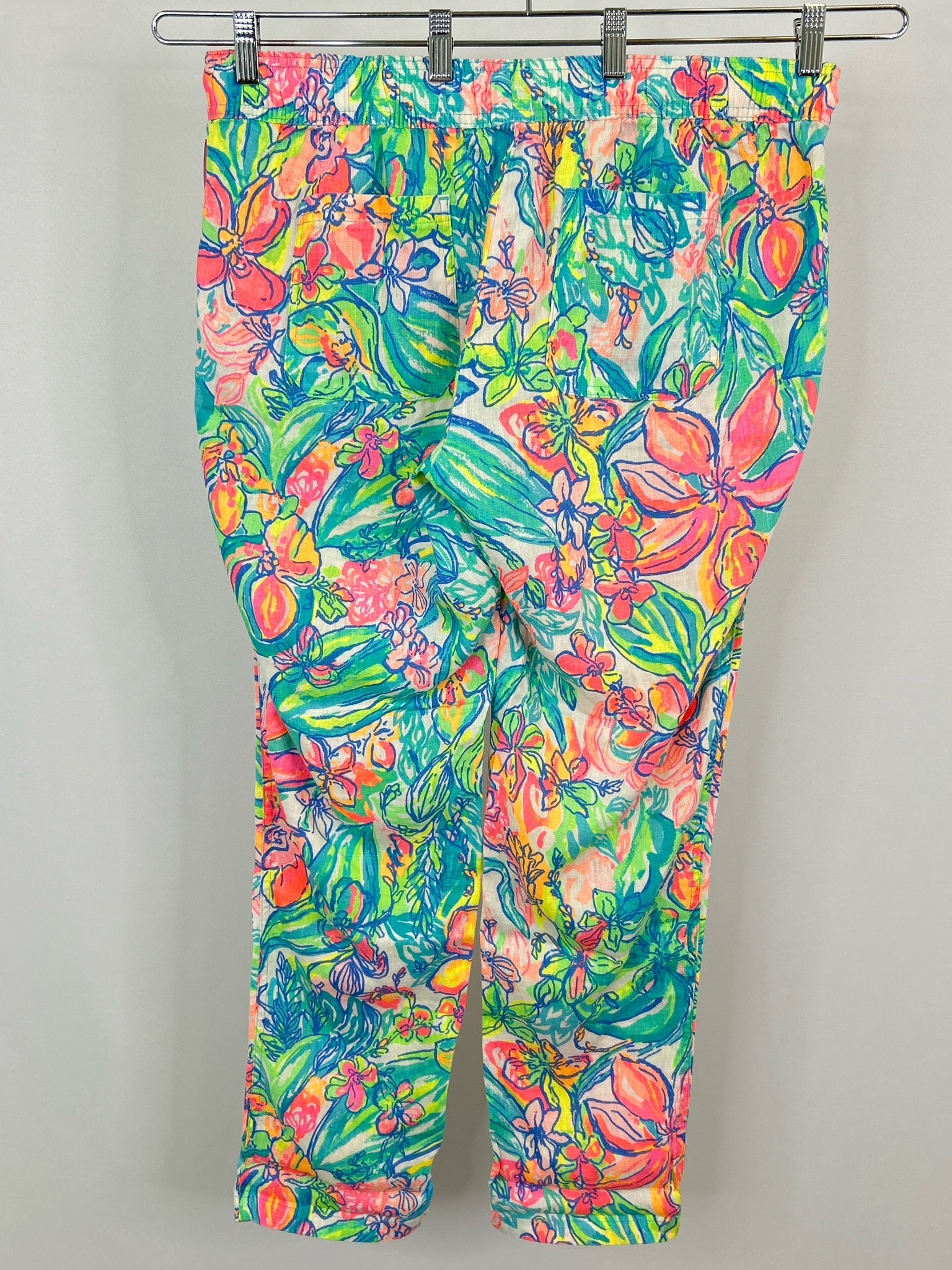 LILLY PULITZER Size XL GREEN AND PINK Women Pants