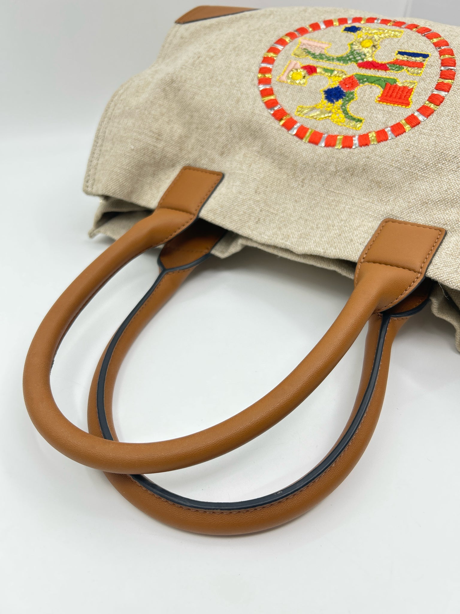 TORY BURCH Canvas and Tan Women Tote