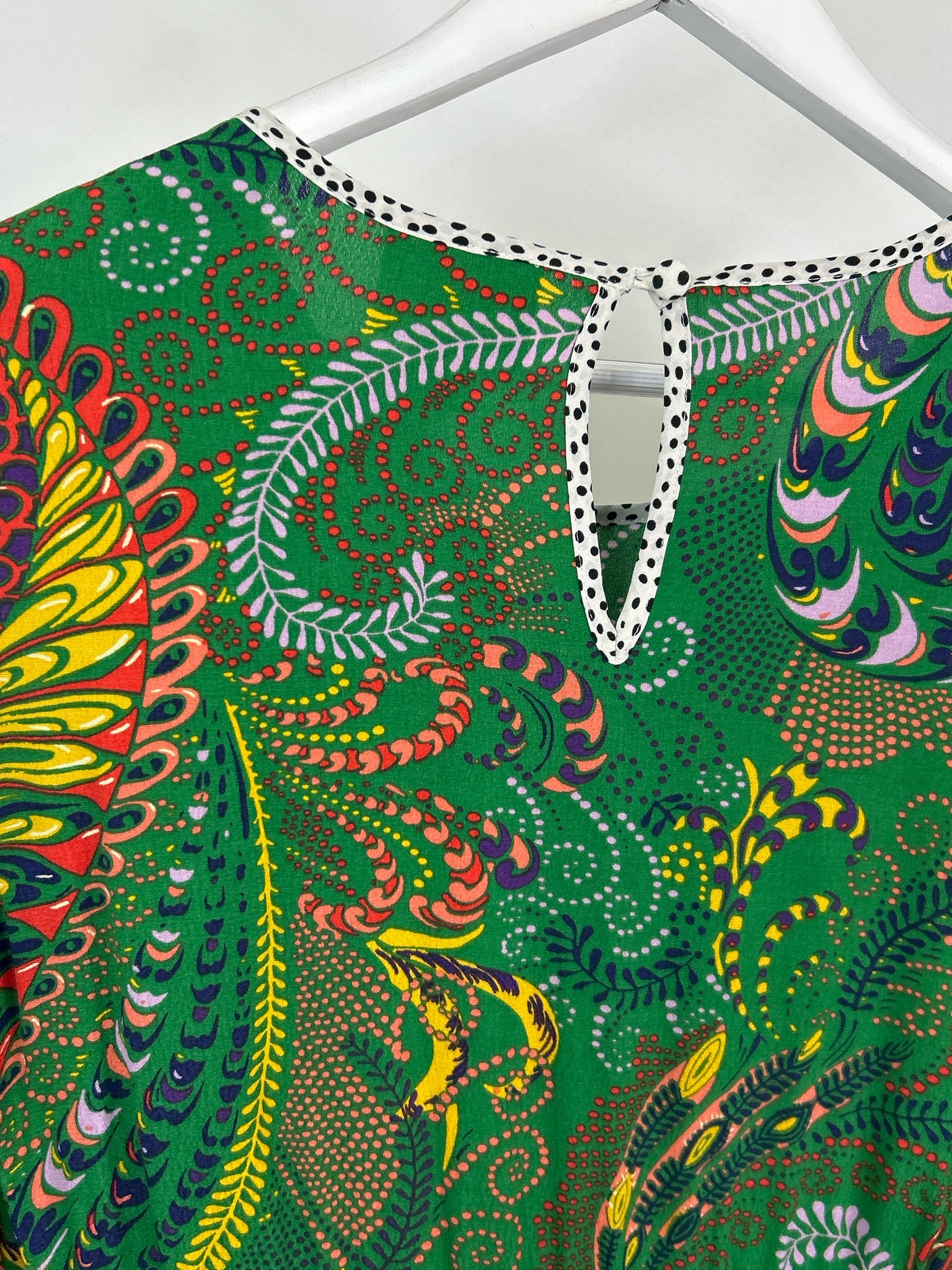 MAEVE Size 8 Green Print Women Dress