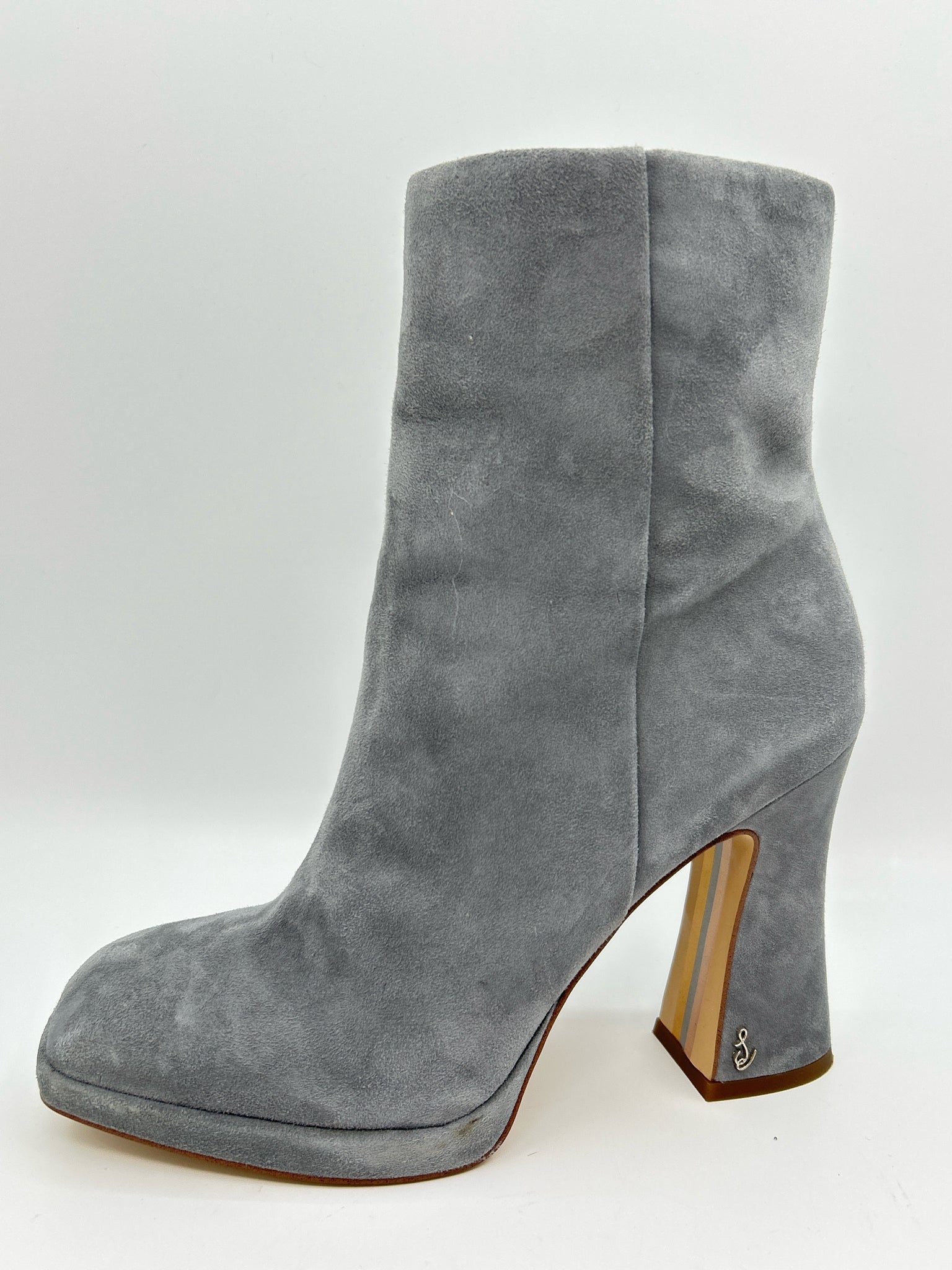 SAM EDELMAN Size 9M Gray Women Booties