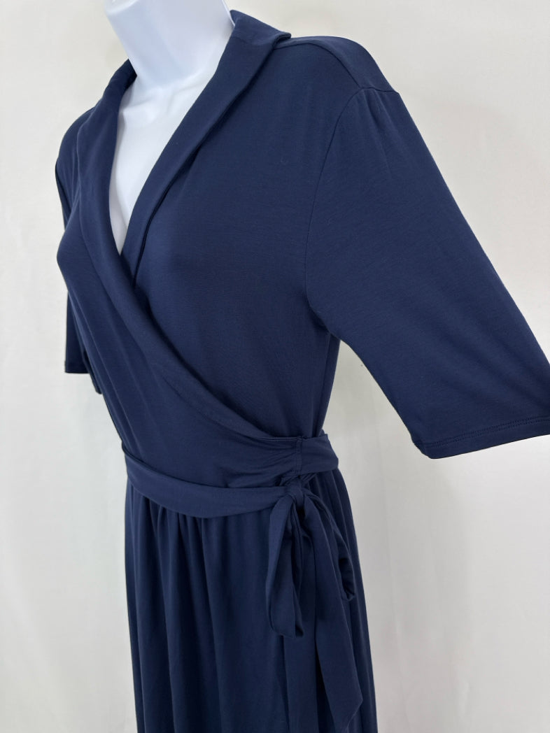 QUINCE Size L Navy Women Dress