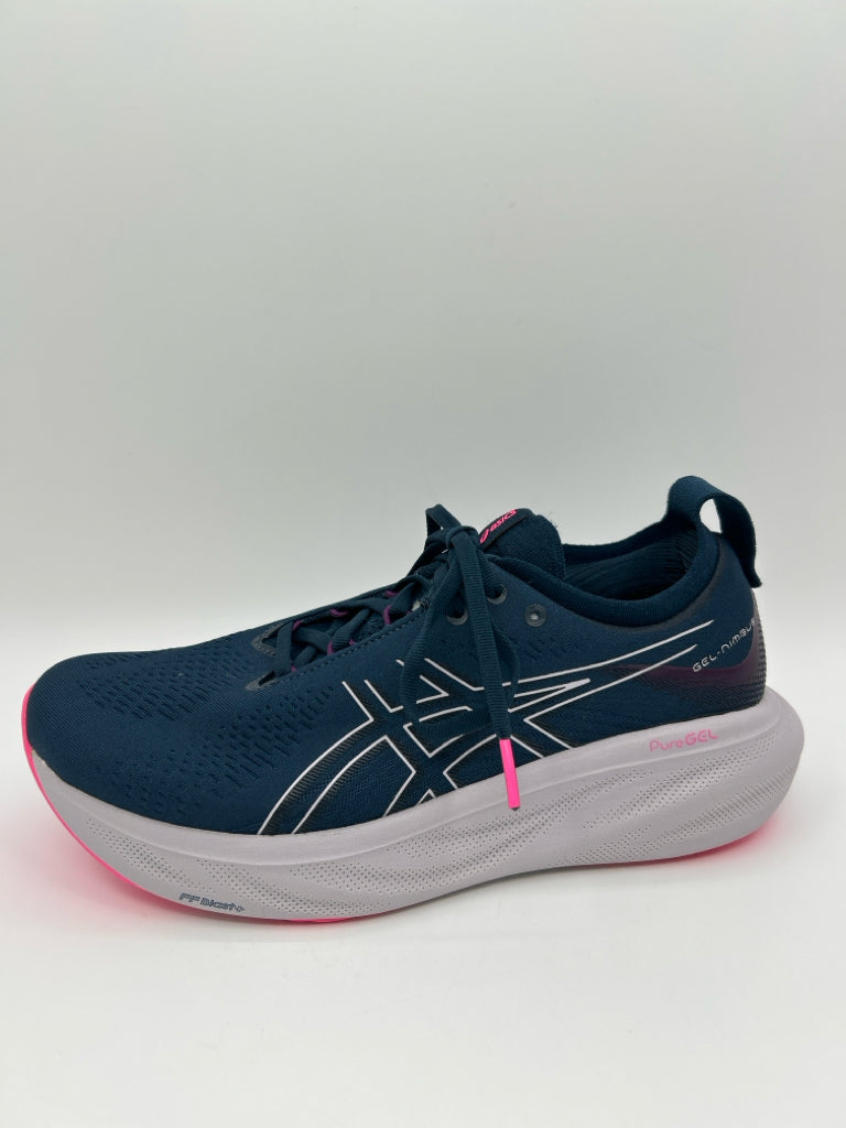 ASICS Women Size 10.5 Navy Sneakers