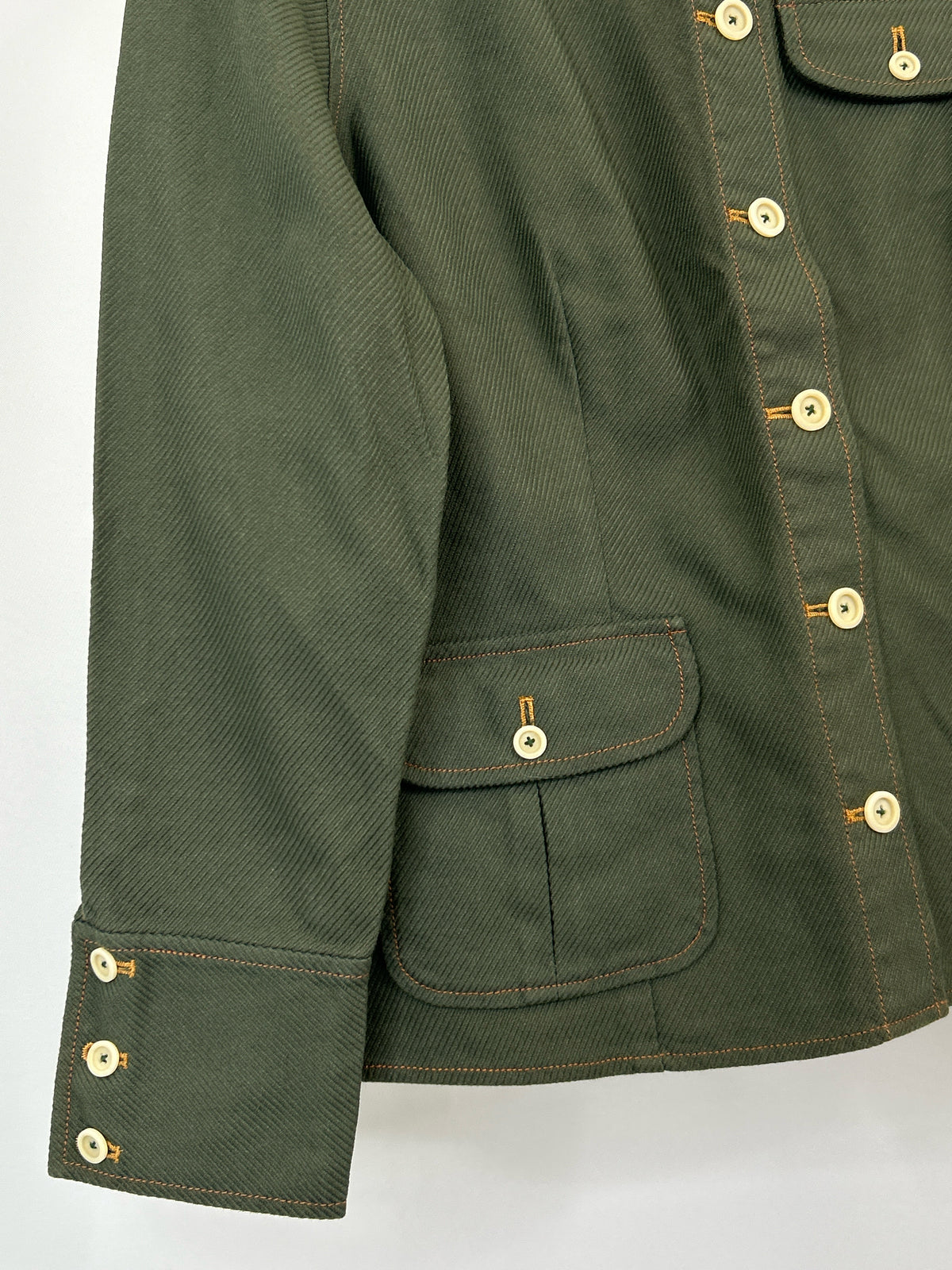 RYAN MICHAEL Size M ARMY GREEN Women Jacket
