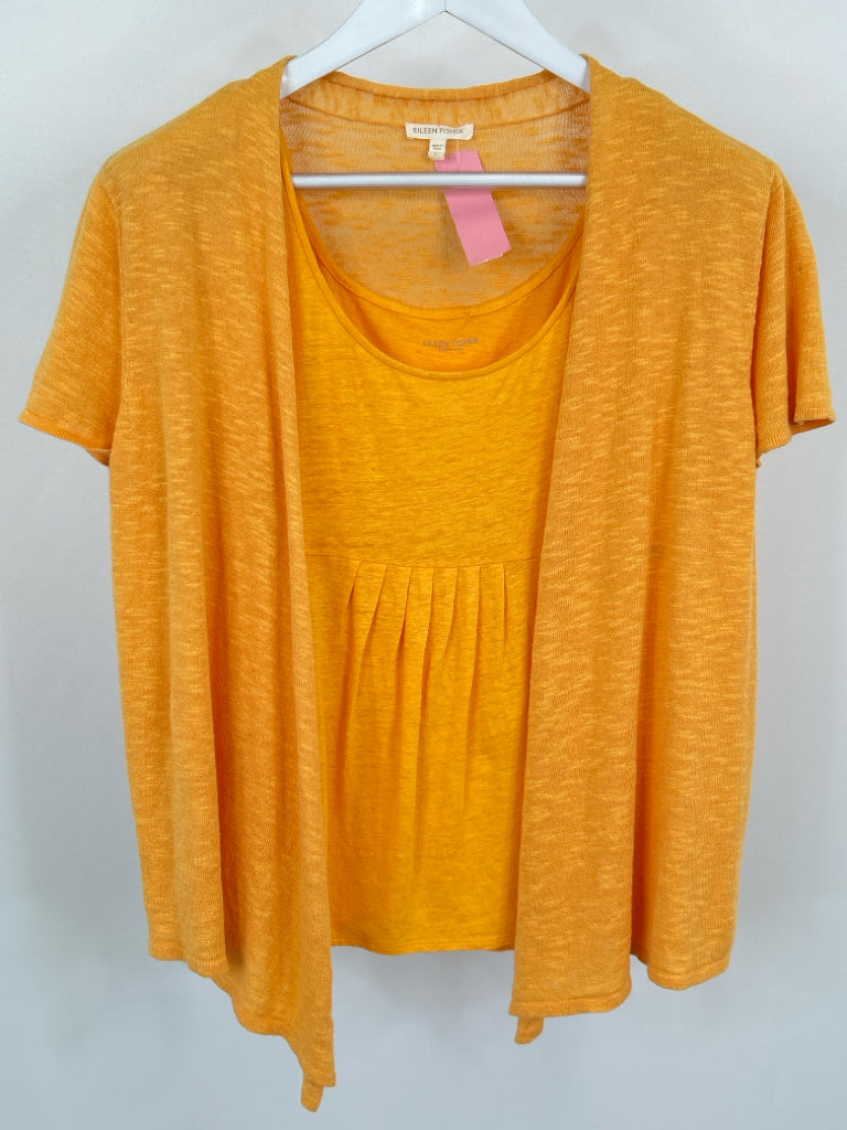 EILEEN FISHER Size L Orange Women's 2-piece Set