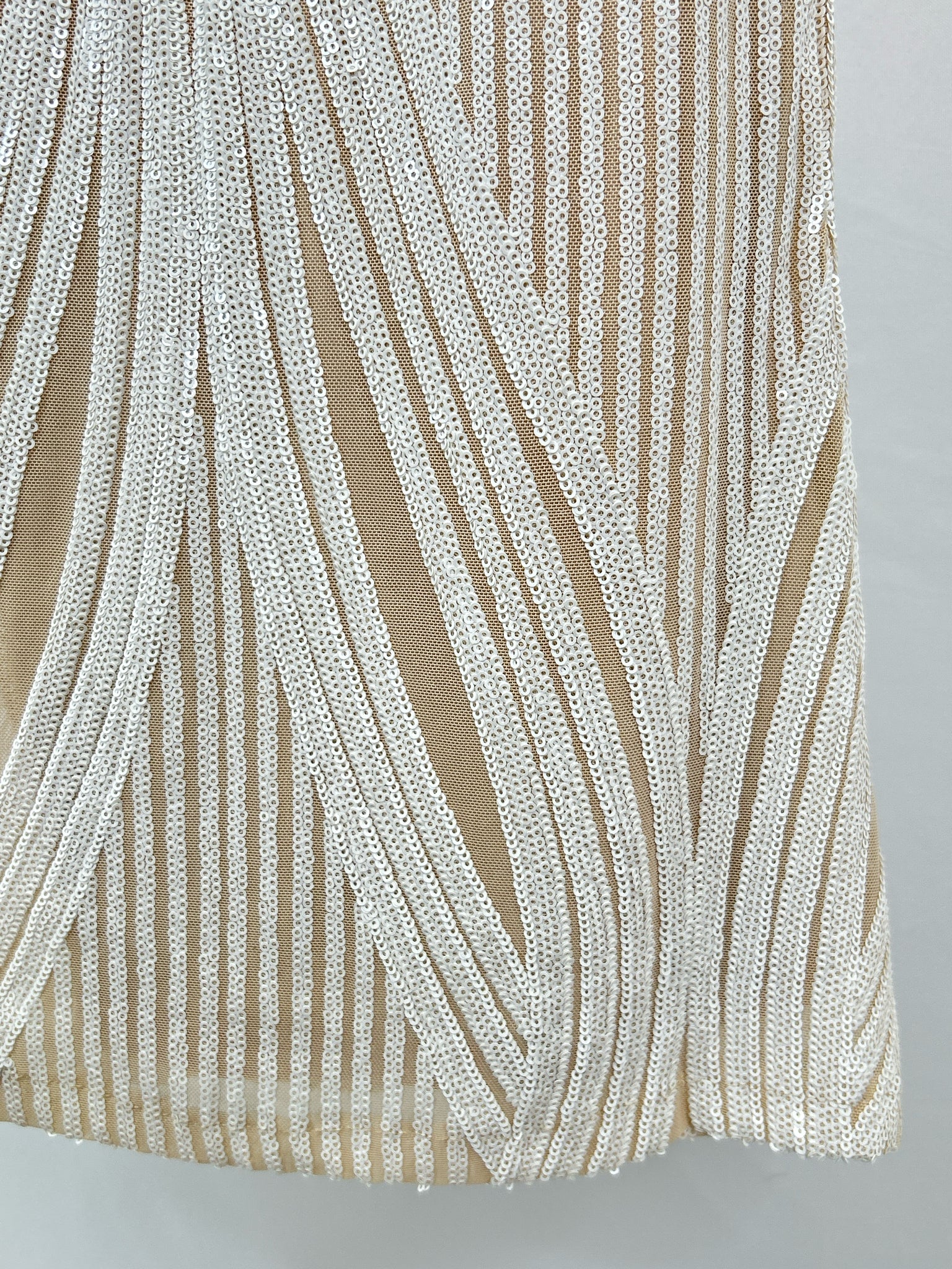 Olia Size S Nude and White Women Dress