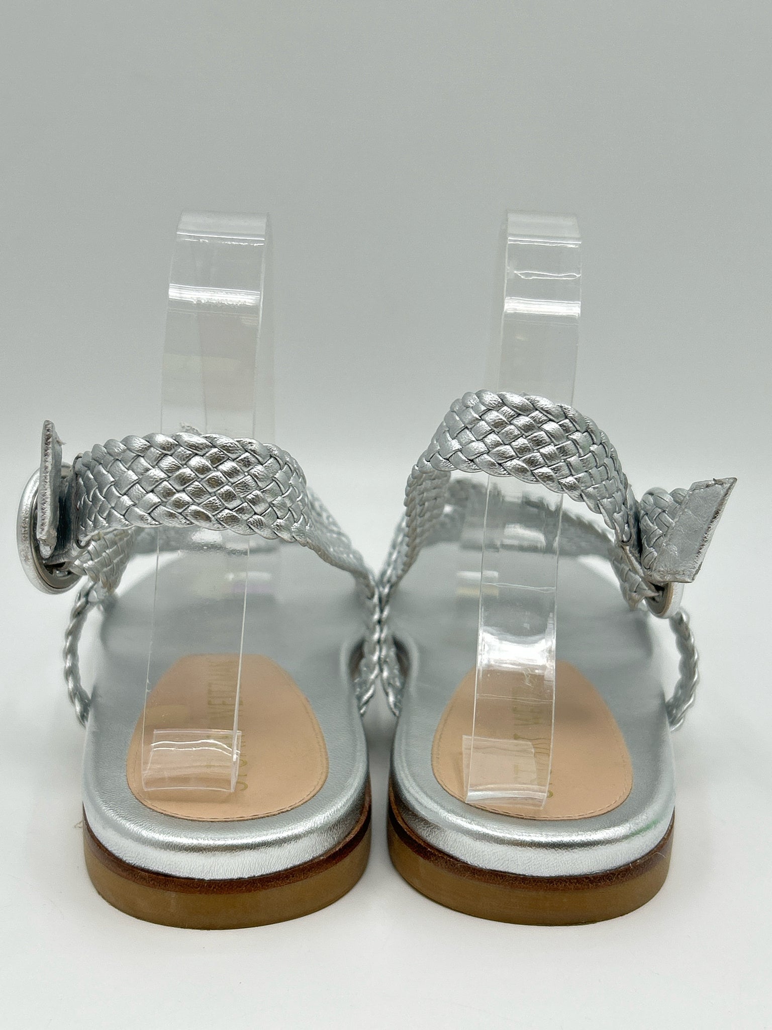 STUART WEITZMAN Size 9.5AA Silver Women Sandal