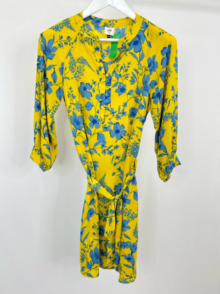 CABI Women Size XS Yellow and blue Dress