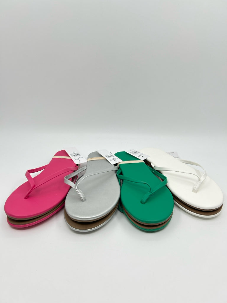 LOFT Size 8 Multi-Color Women's Flip flops
