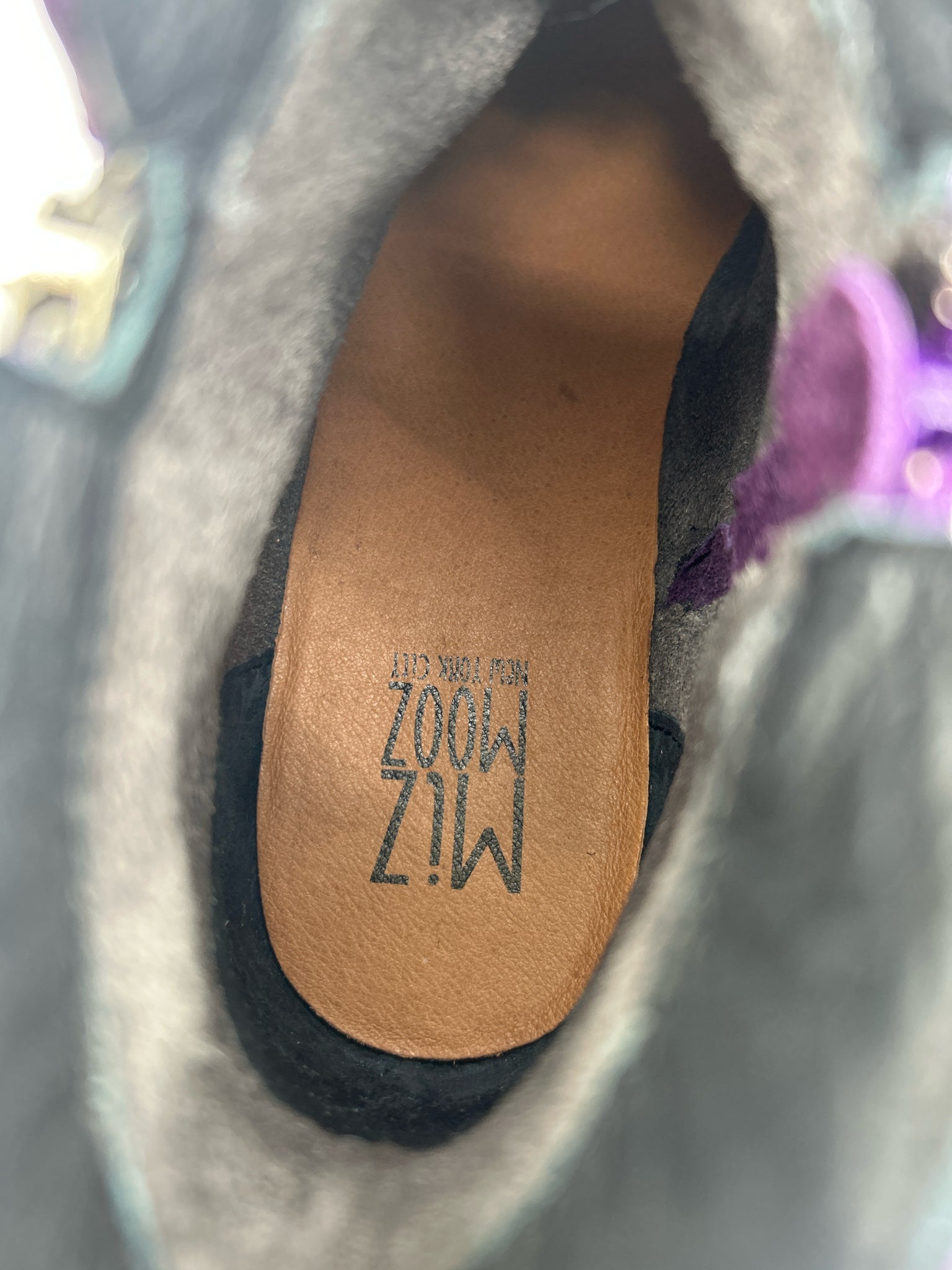 MIZ MOOZ Size 37 Purple Women Booties