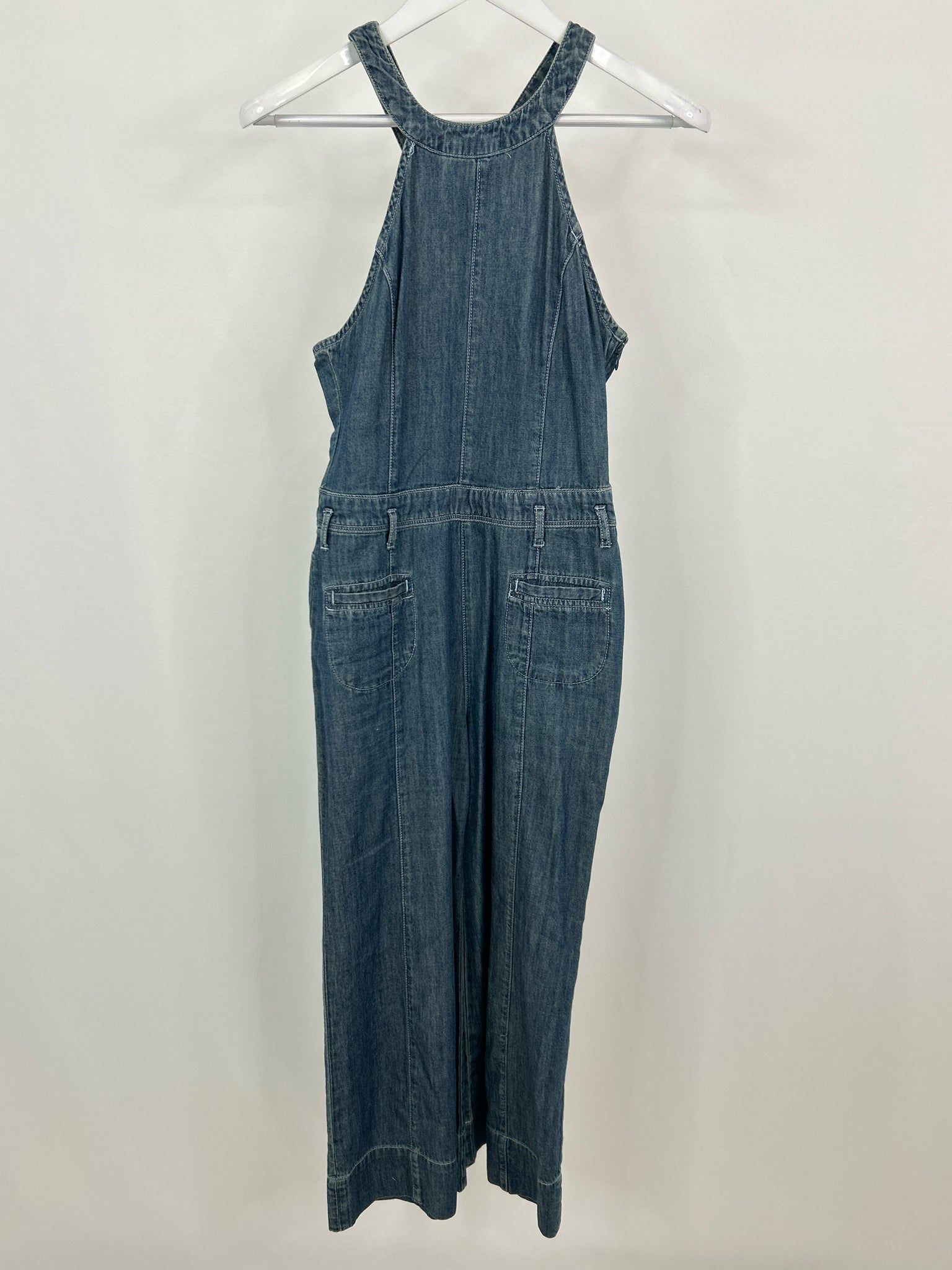 PILCRO Size 6 BLUE DENIM Women Jumpsuit