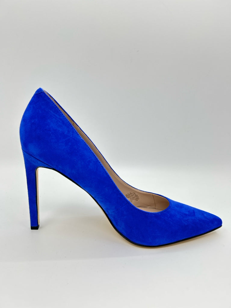 NINE WEST Women Size 11M Blue Pumps