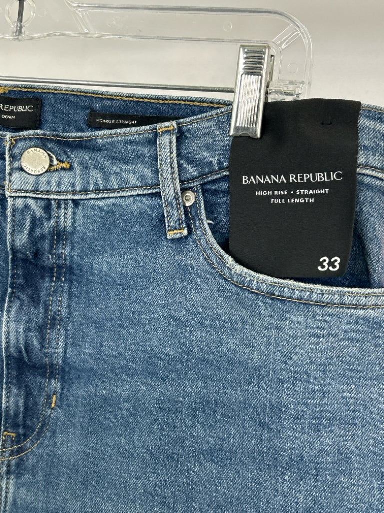 BANANA REPUBLIC Women Size 33/16 Blue Denim Jeans NWT