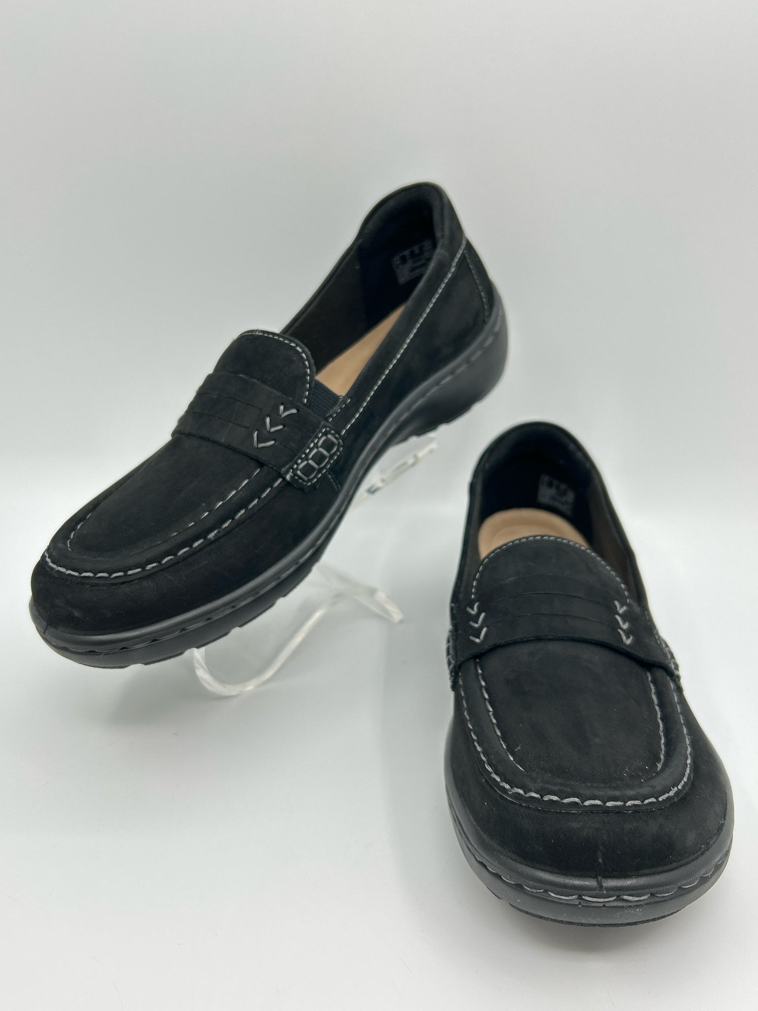 CLARKS COLLECTION Size 9W Black Women's Loafer
