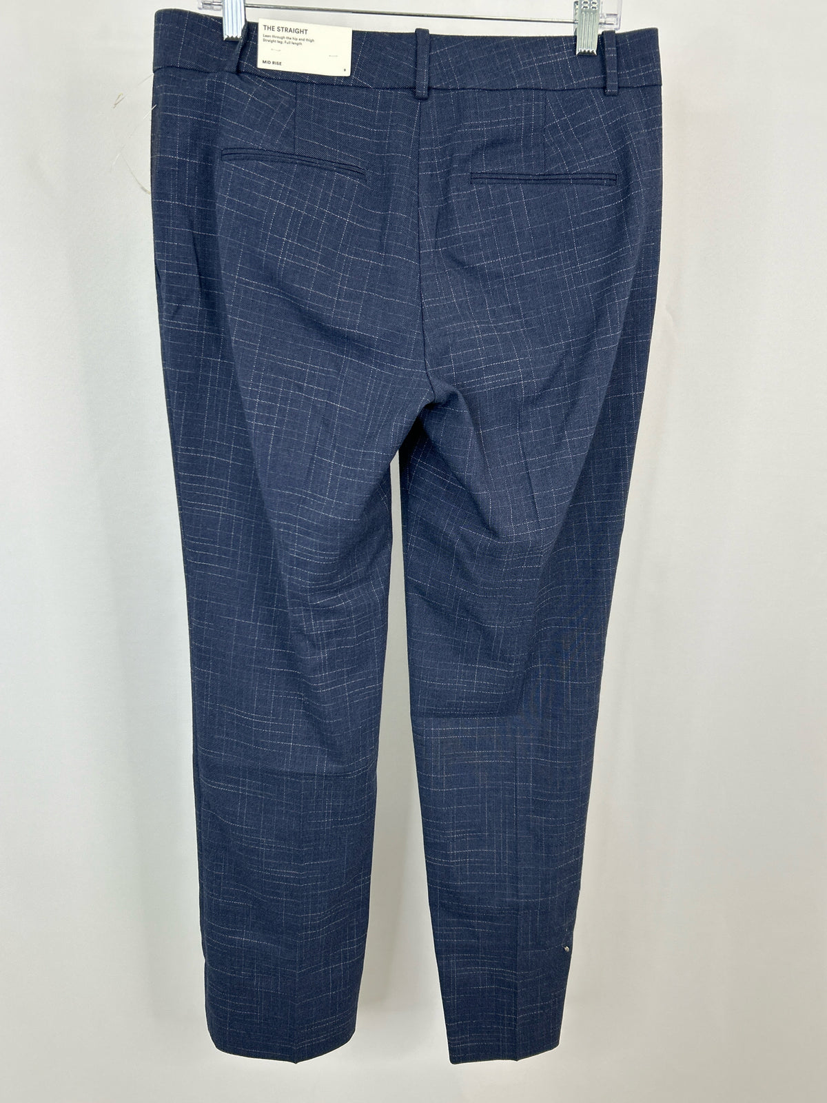 ANN TAYLOR NWT Size 8 Navy plaid Women Pants