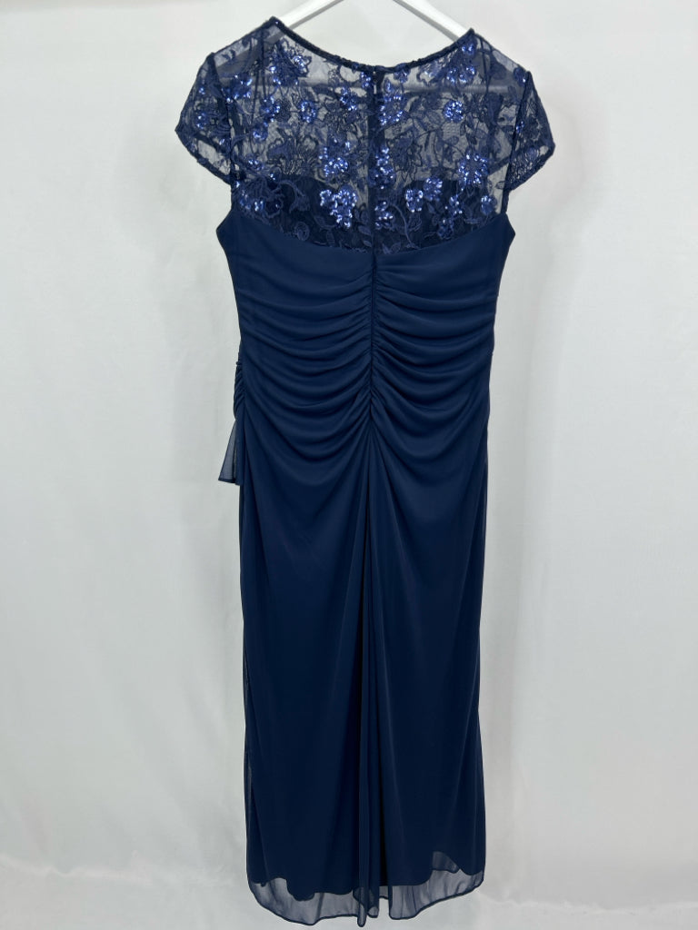 ALEX EVENINGS Women Size 14P Navy Dress ALEX EVENINGS Women Size 14P Navy Dress