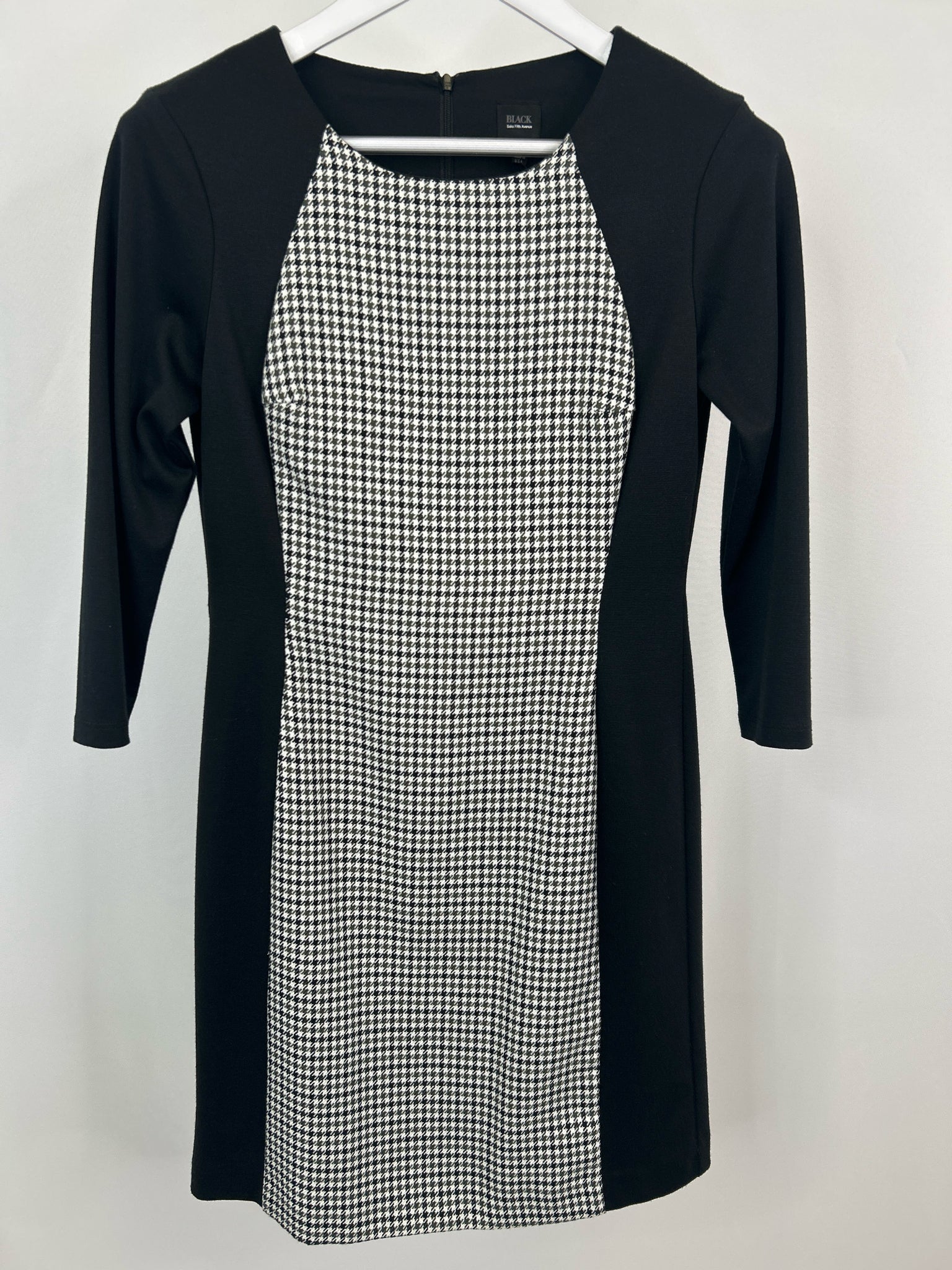 SAKS FIFTH AVENUE Size 6 Black Print Women Dress