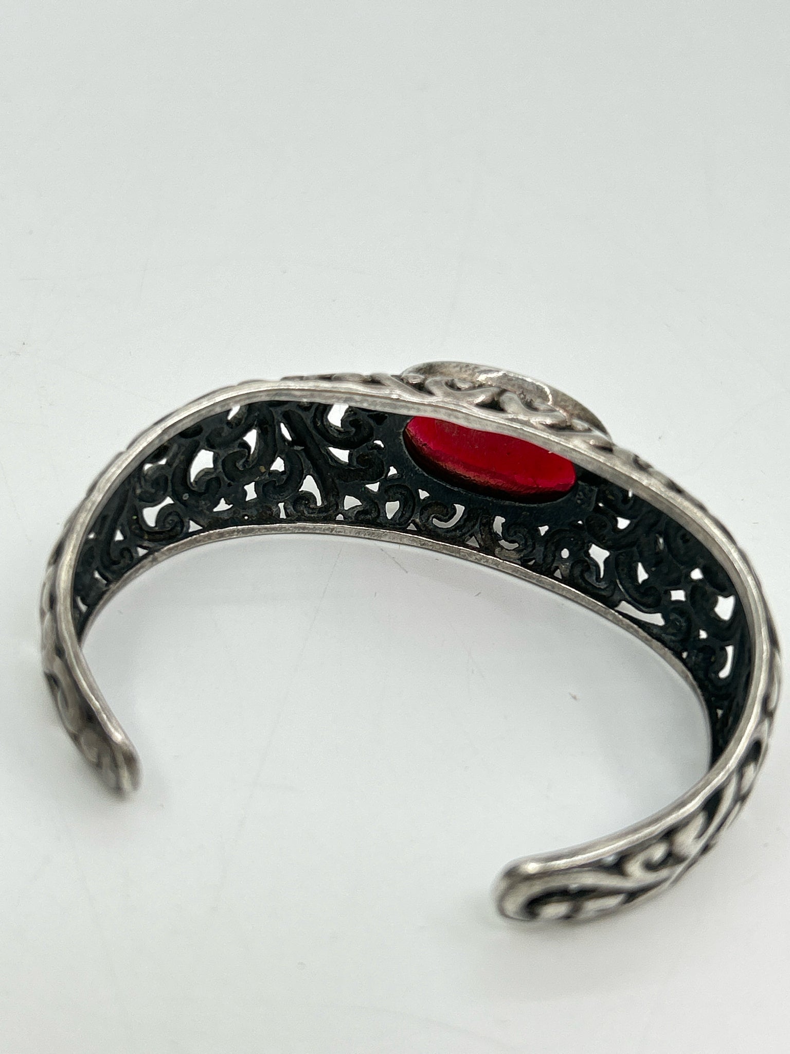925 SILVER AND RED Bracelet