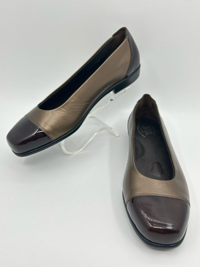 SAS Size 8N Brown Flats