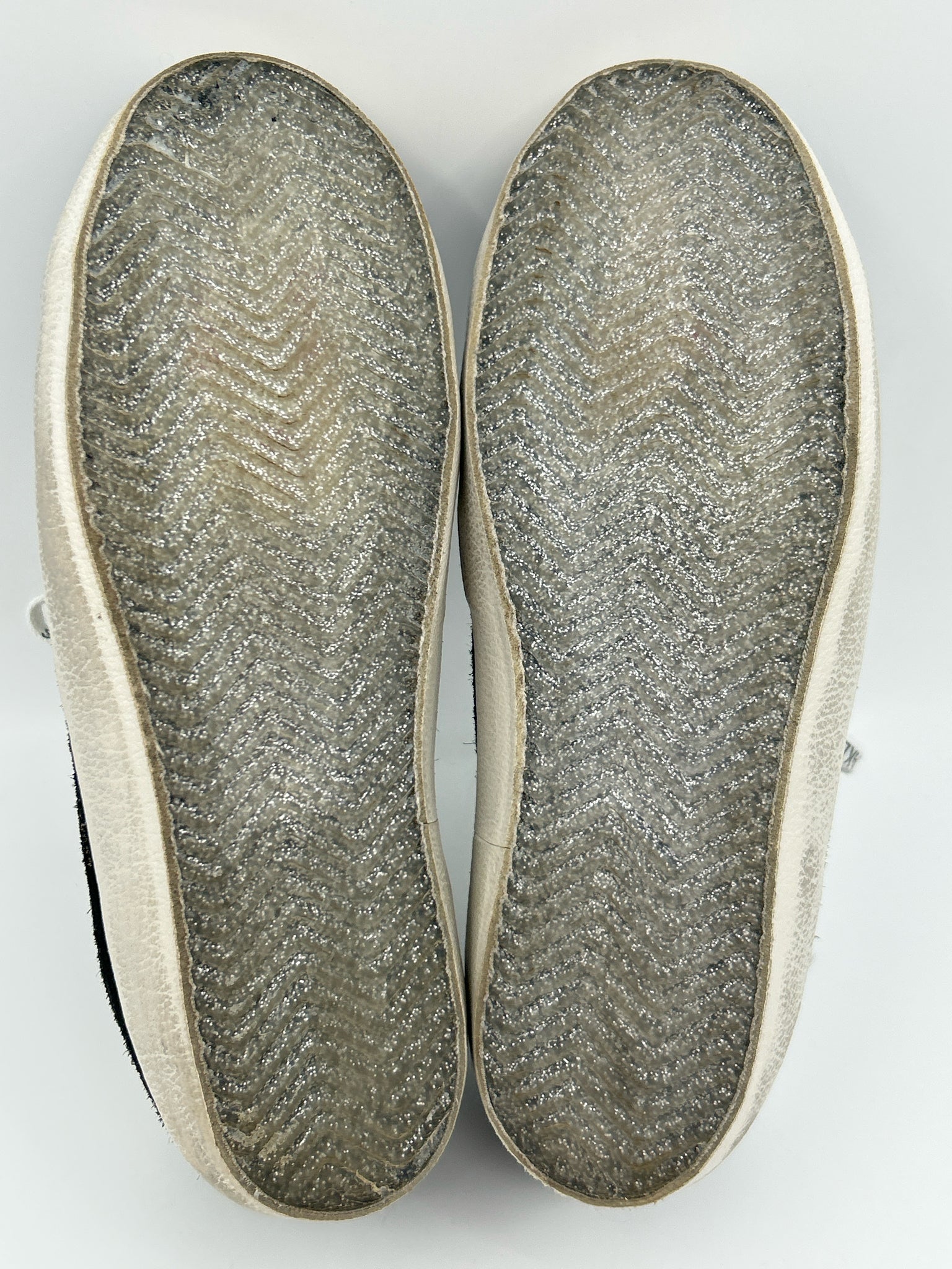 GOLDEN GOOSE Size 39/9 Black and White Women Sneakers