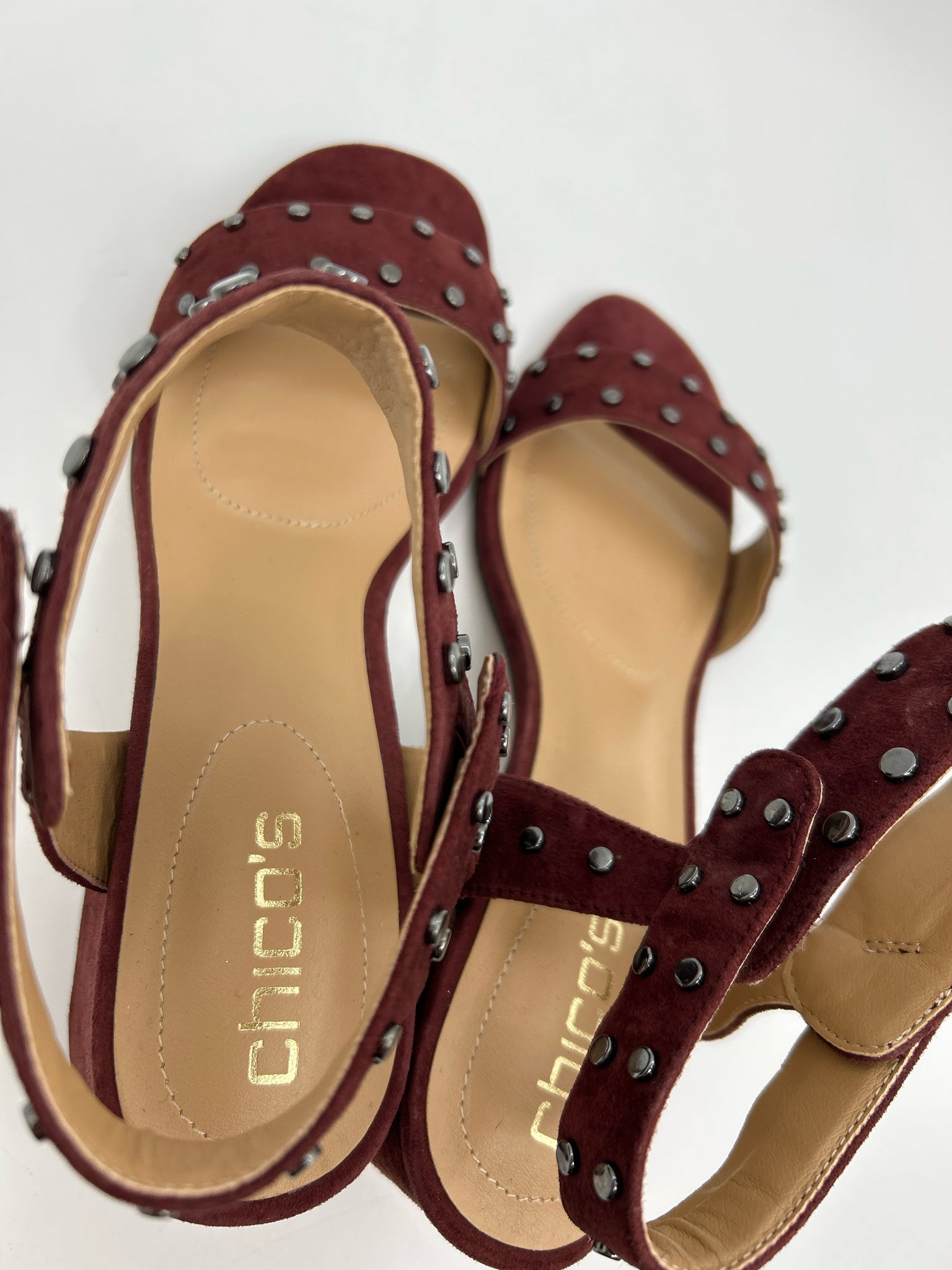 CHICO'S Size 9.5M WINE Women Sandal