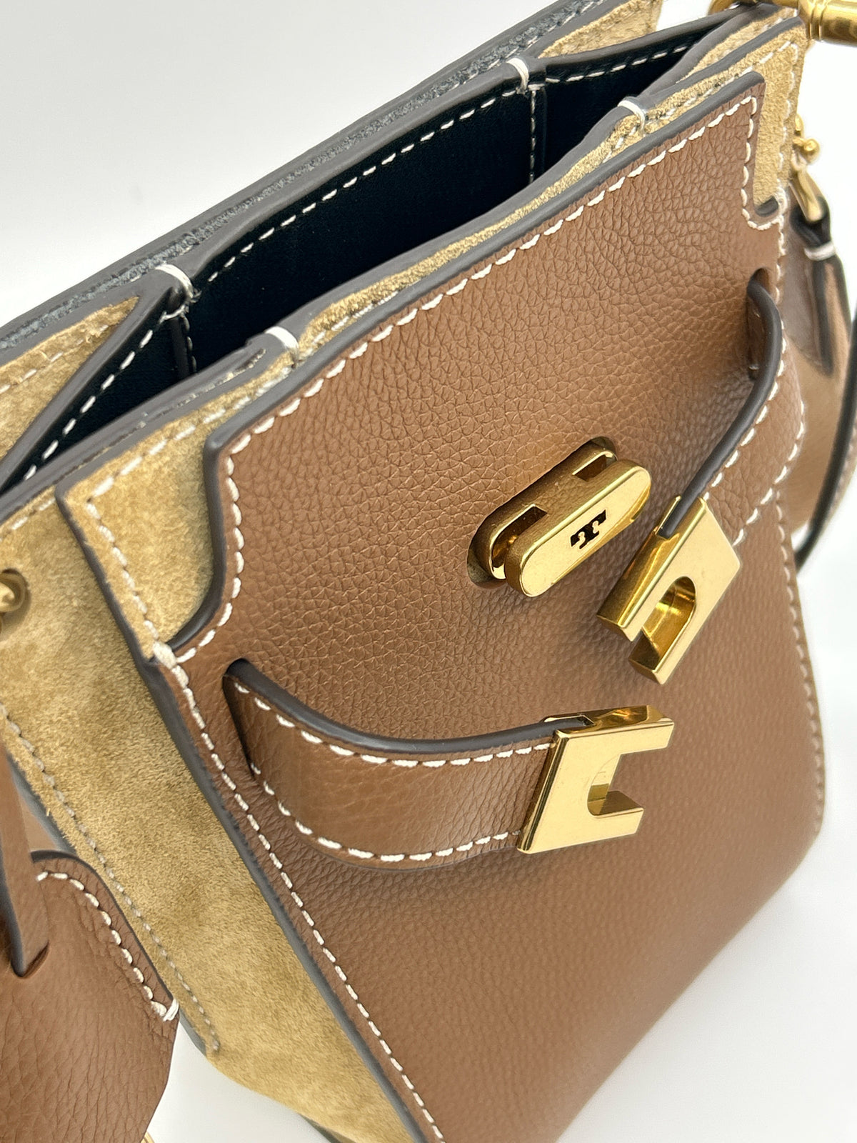 TORY BURCH TAN AND BROWN Women Purse