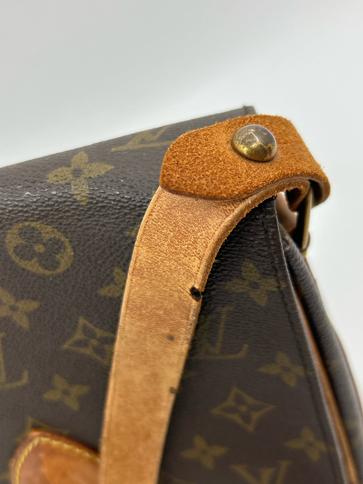 LOUIS VUITTON Cartouchiere MM Brown Monogram Women Purse
