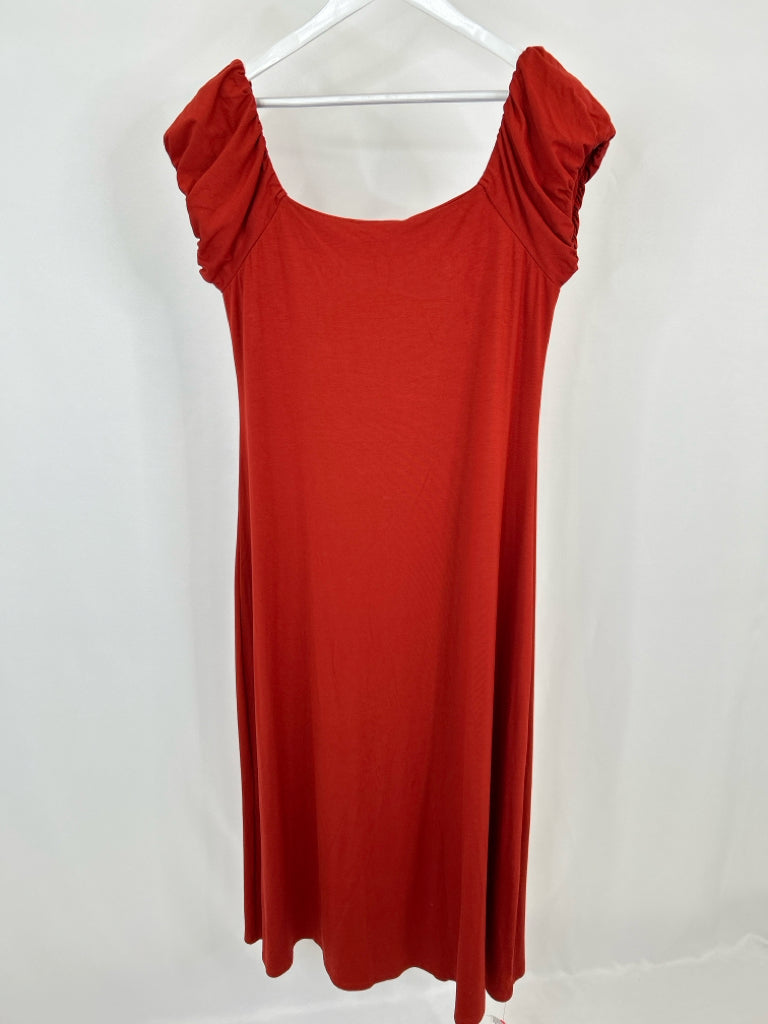 ASOS Size 14 BRICK RED Women's Dress