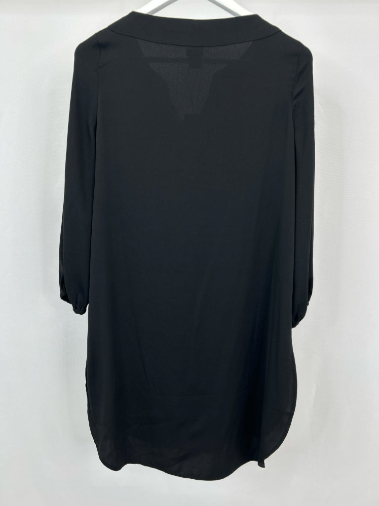 CHICO'S Black Label NWT Women Size 4 Black Tunic